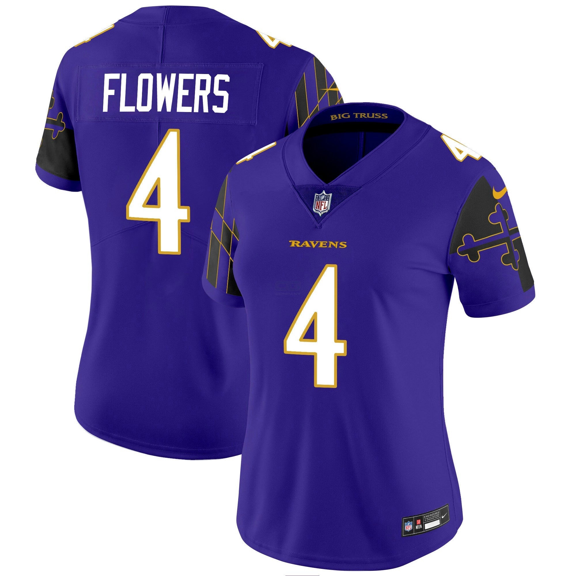 Camisa NFL Women’s Maryland Flag Vapor Limited Jersey