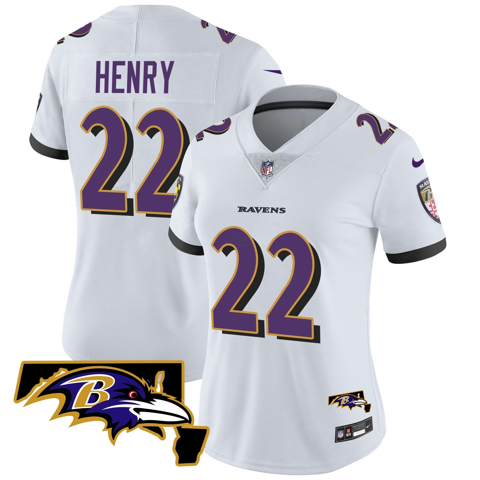 Camisa NFL Women’s Maryland Patch Vapor Limited Jersey