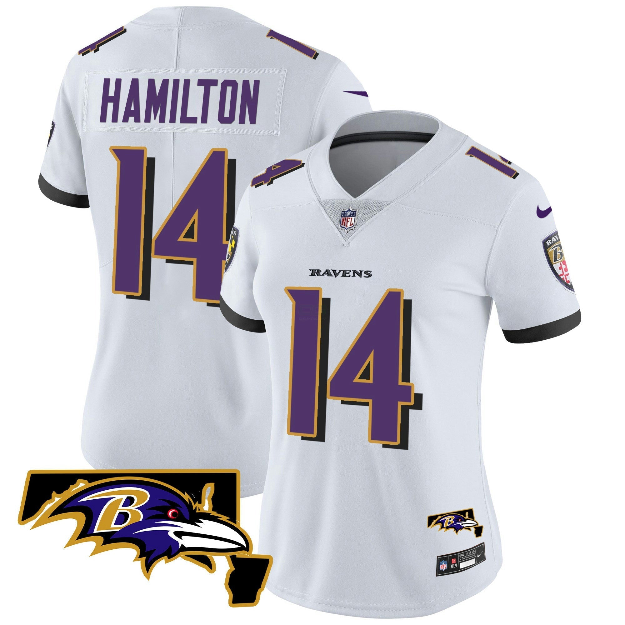 Camisa NFL Women’s Maryland Patch Vapor Limited Jersey