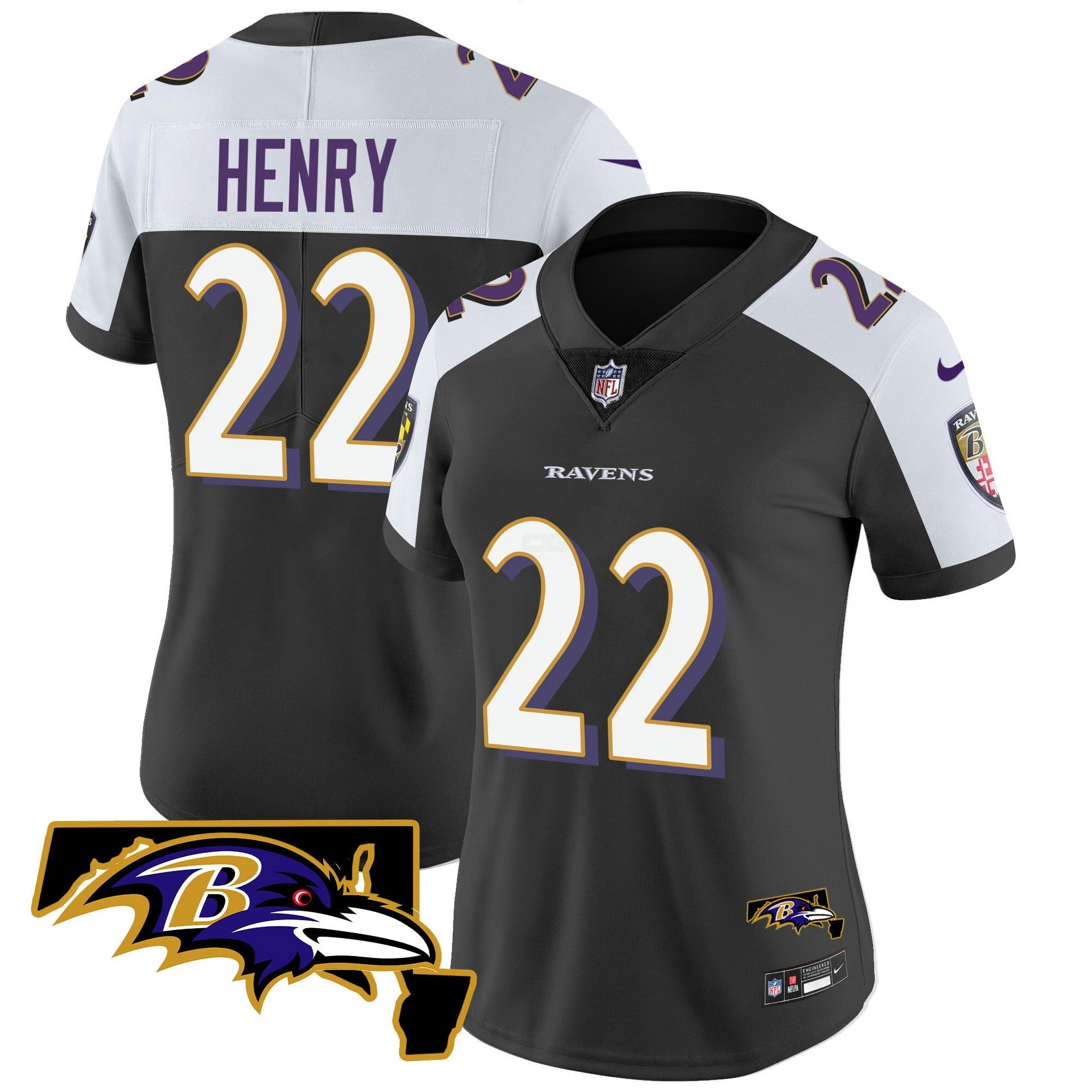 Camisa NFL Women’s Maryland Patch Vapor Limited Jersey