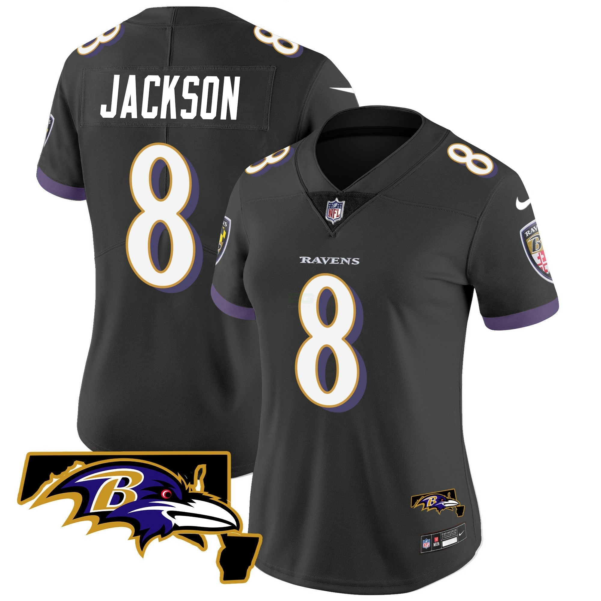 Camisa NFL Women’s Maryland Patch Vapor Limited Jersey