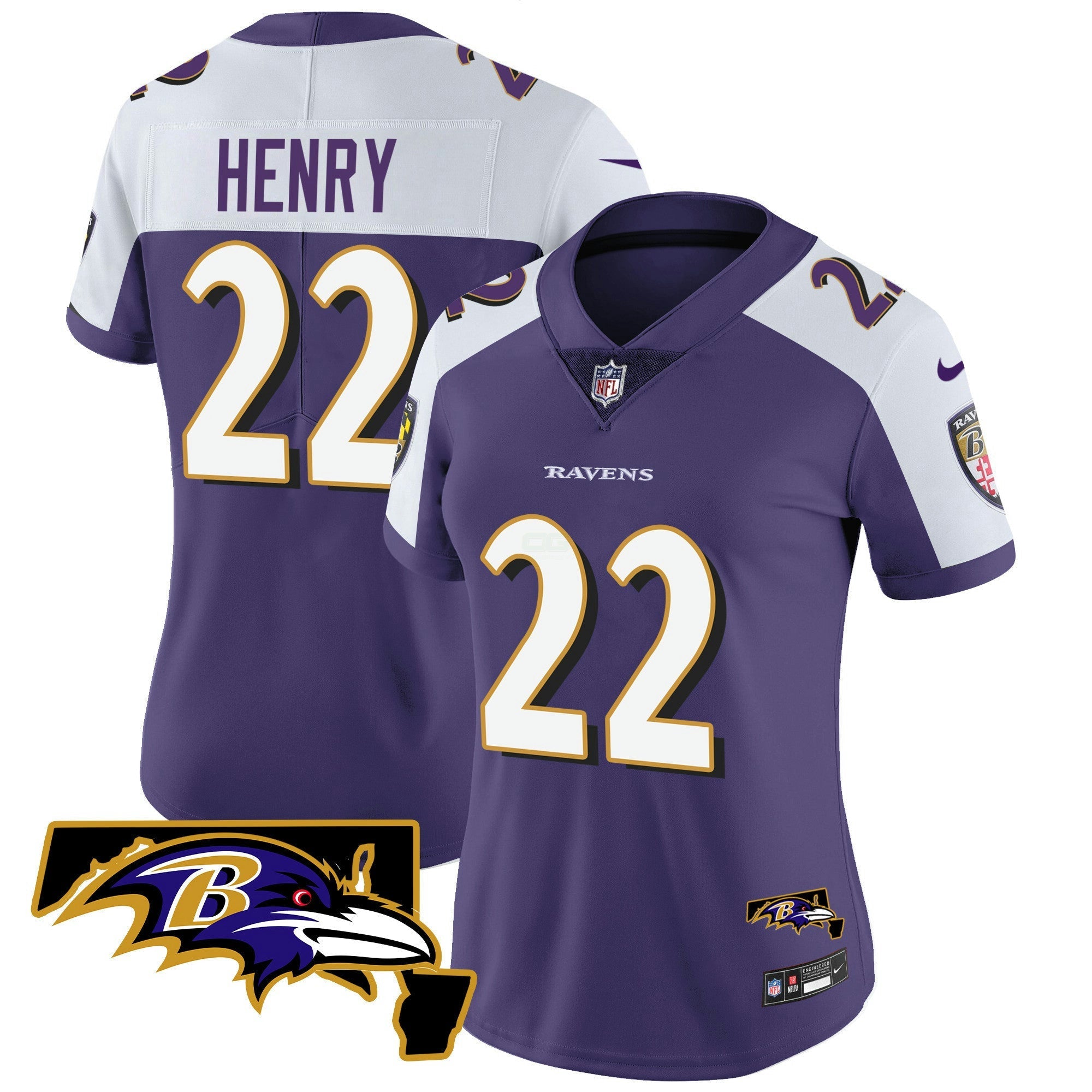 Camisa NFL Women’s Maryland Patch Vapor Limited Jersey