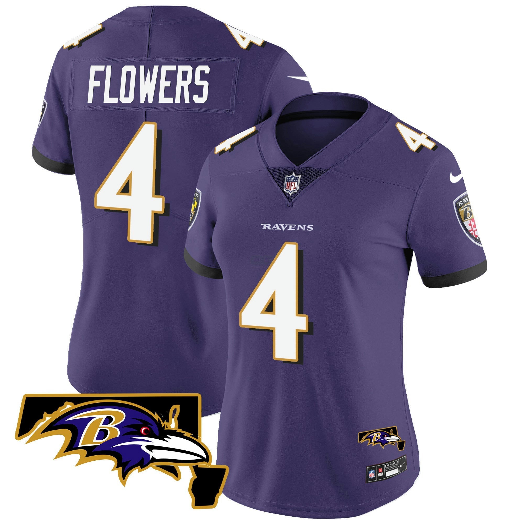 Camisa NFL Women’s Maryland Patch Vapor Limited Jersey