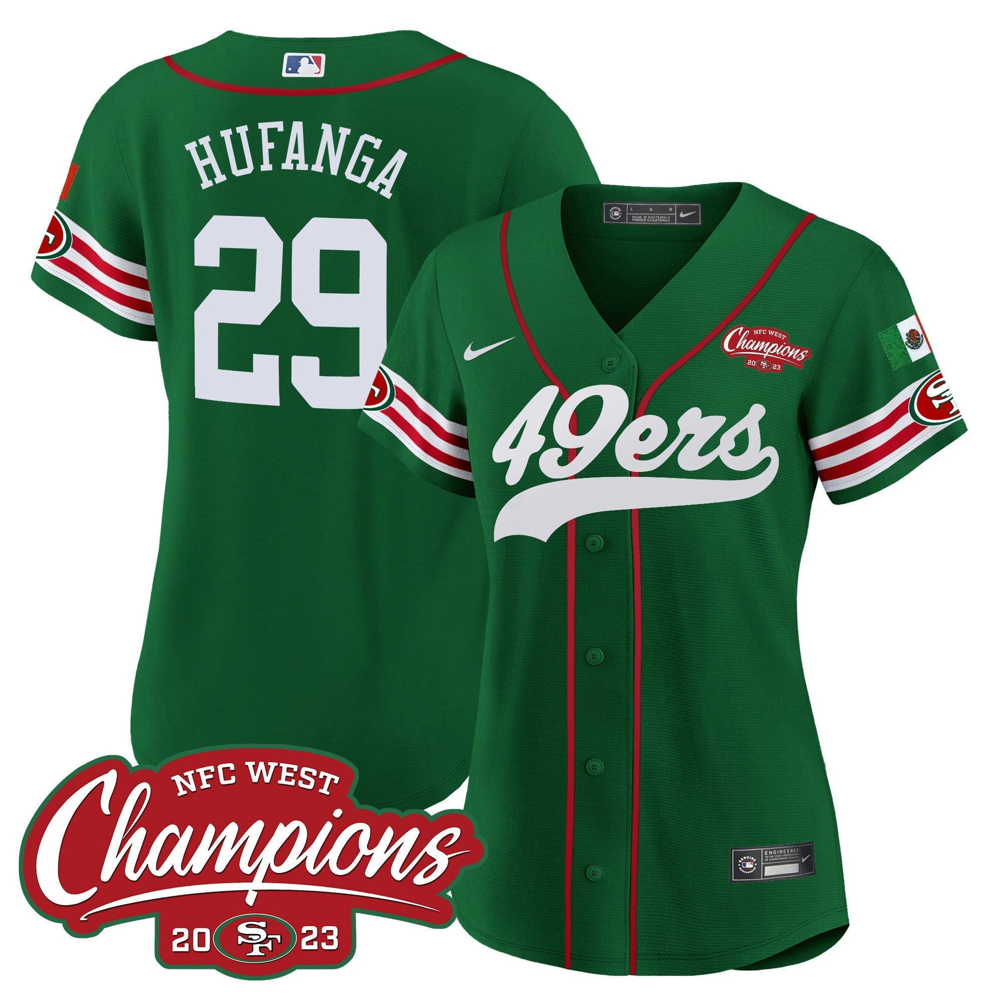 Camisa NFL Women’s Mexico 2023 NFC West Champions Jersey
