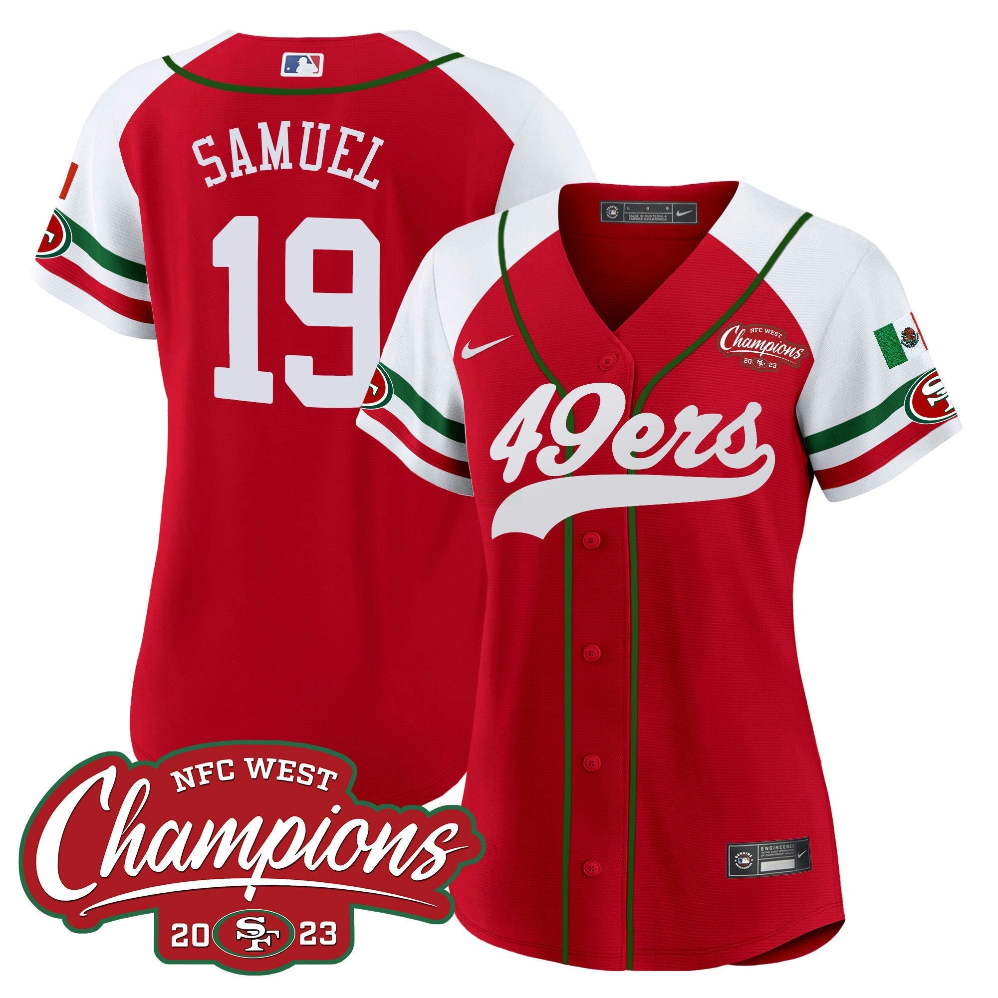 Camisa NFL Women’s Mexico 2023 NFC West Champions Jersey