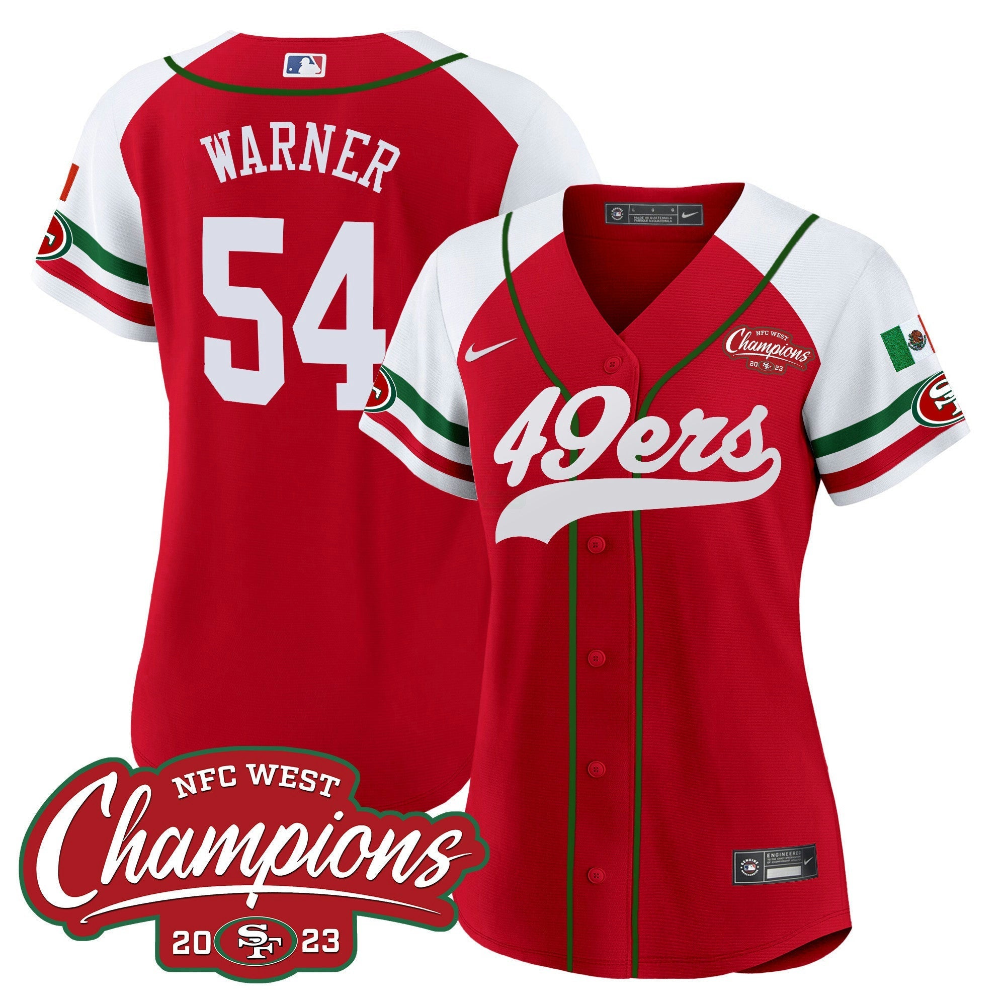 Camisa NFL Women’s Mexico 2023 NFC West Champions Jersey