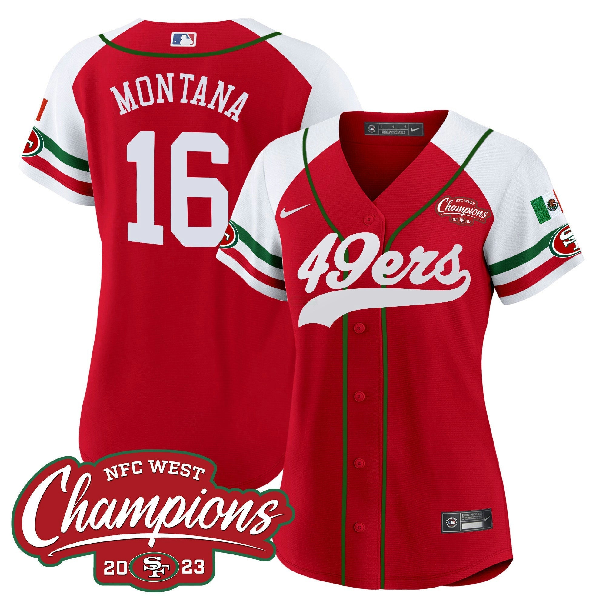 Camisa NFL Women’s Mexico 2023 NFC West Champions Jersey