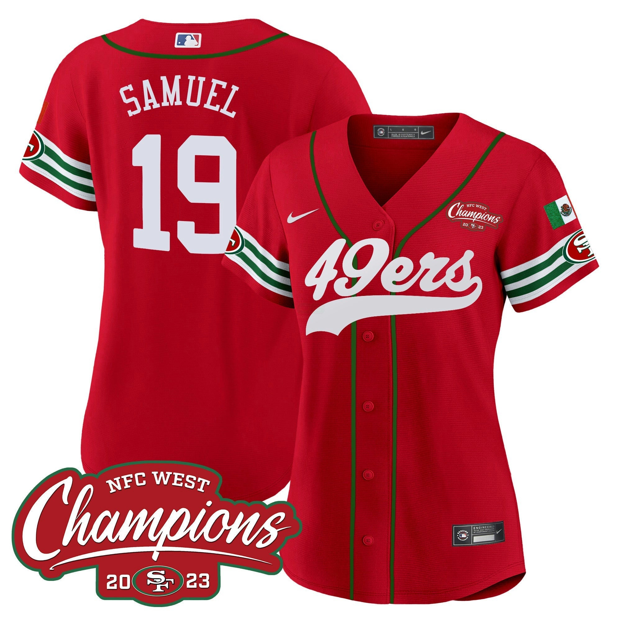 Camisa NFL Women’s Mexico 2023 NFC West Champions Jersey