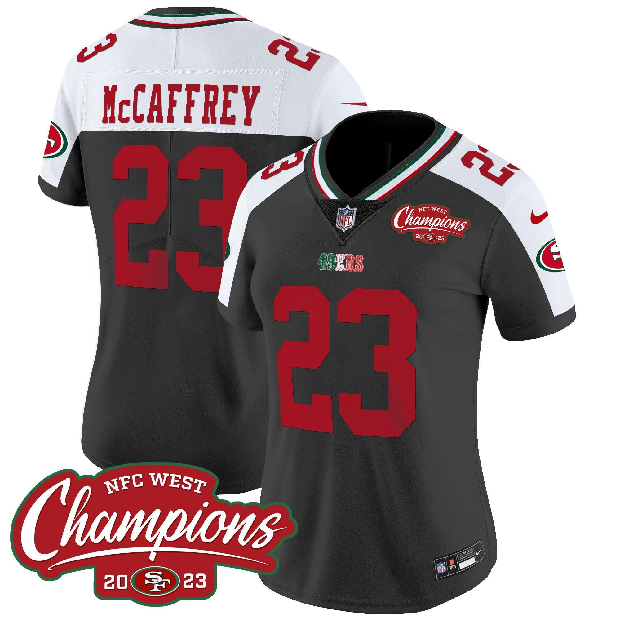 Camisa NFL Women’s Mexico 2023 NFC West Champions Patch Vapor Jersey