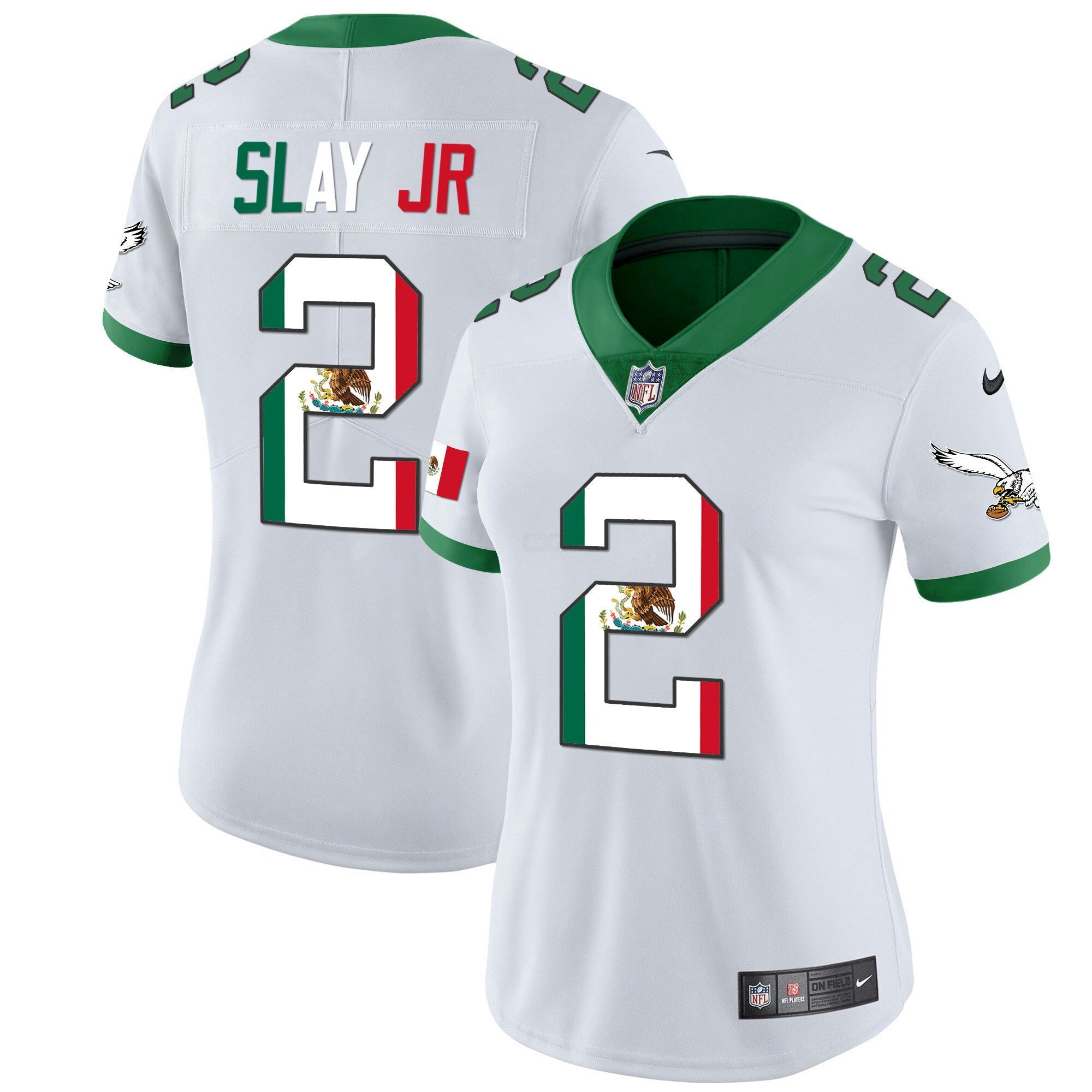 Camisa NFL Women’s Mexico Gold & Kelly Vapor Jersey