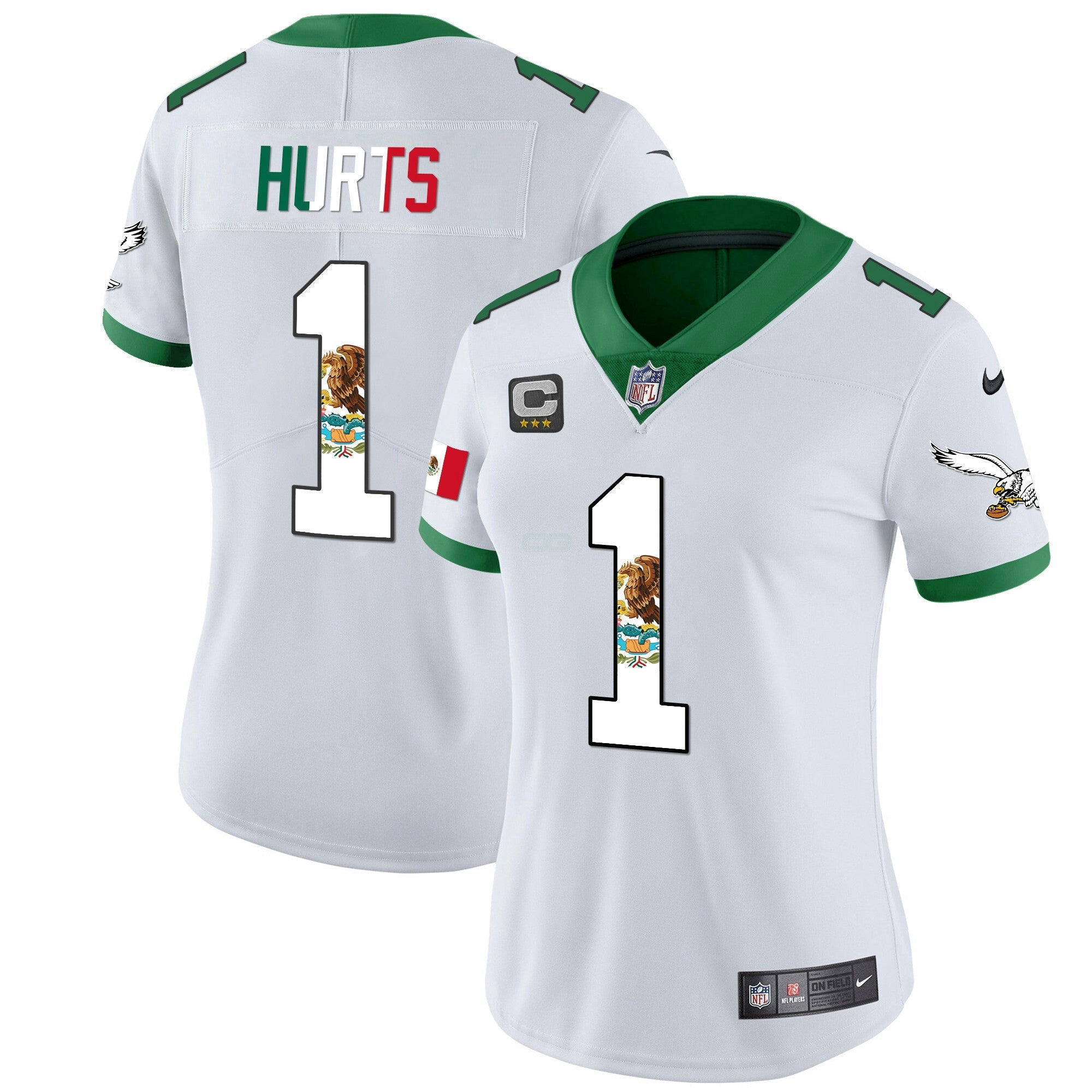 Camisa NFL Women’s Mexico Gold & Kelly Vapor Jersey