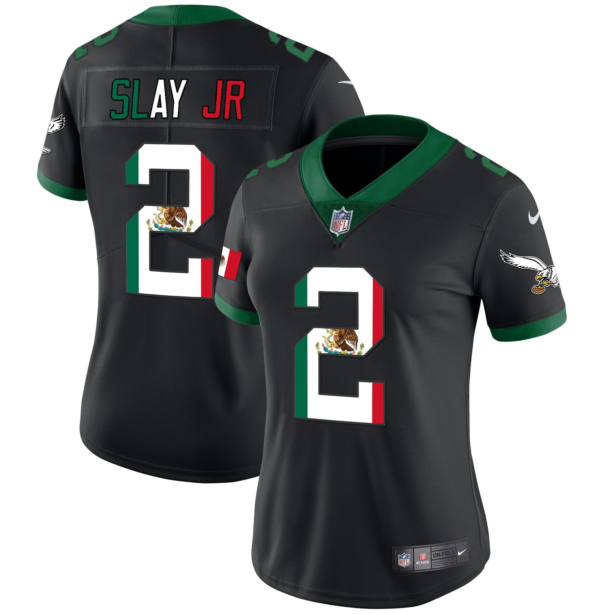 Camisa NFL Women’s Mexico Gold & Kelly Vapor Jersey