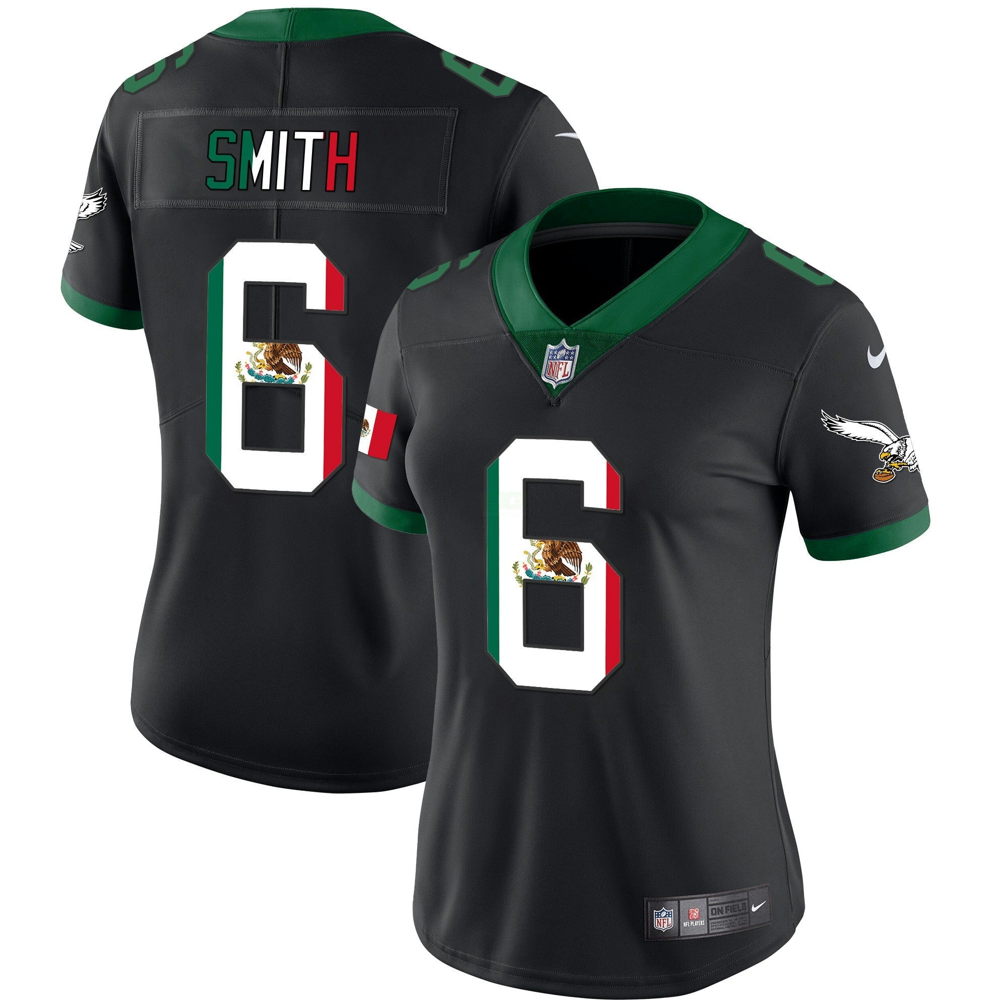 Camisa NFL Women’s Mexico Gold & Kelly Vapor Jersey