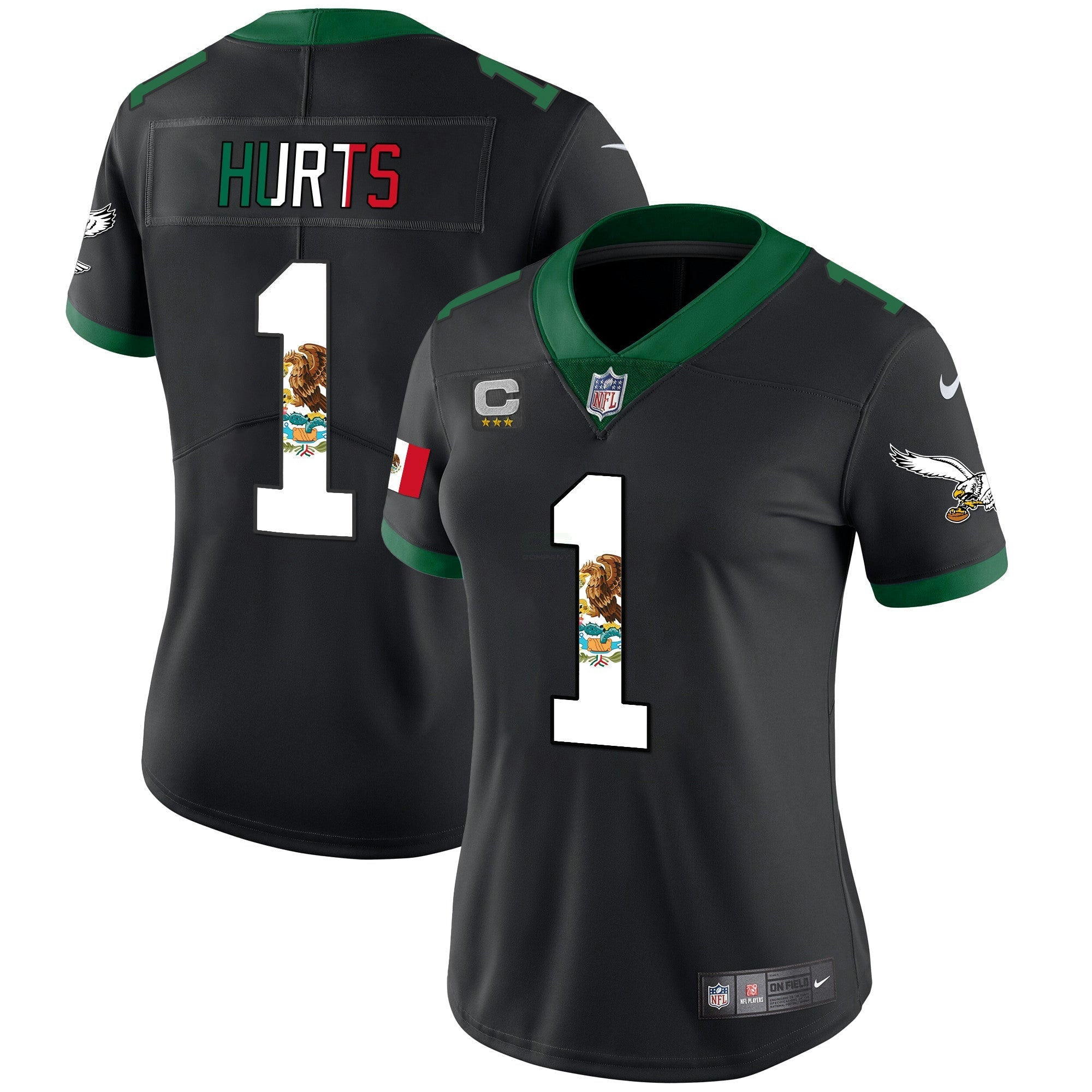 Camisa NFL Women’s Mexico Gold & Kelly Vapor Jersey