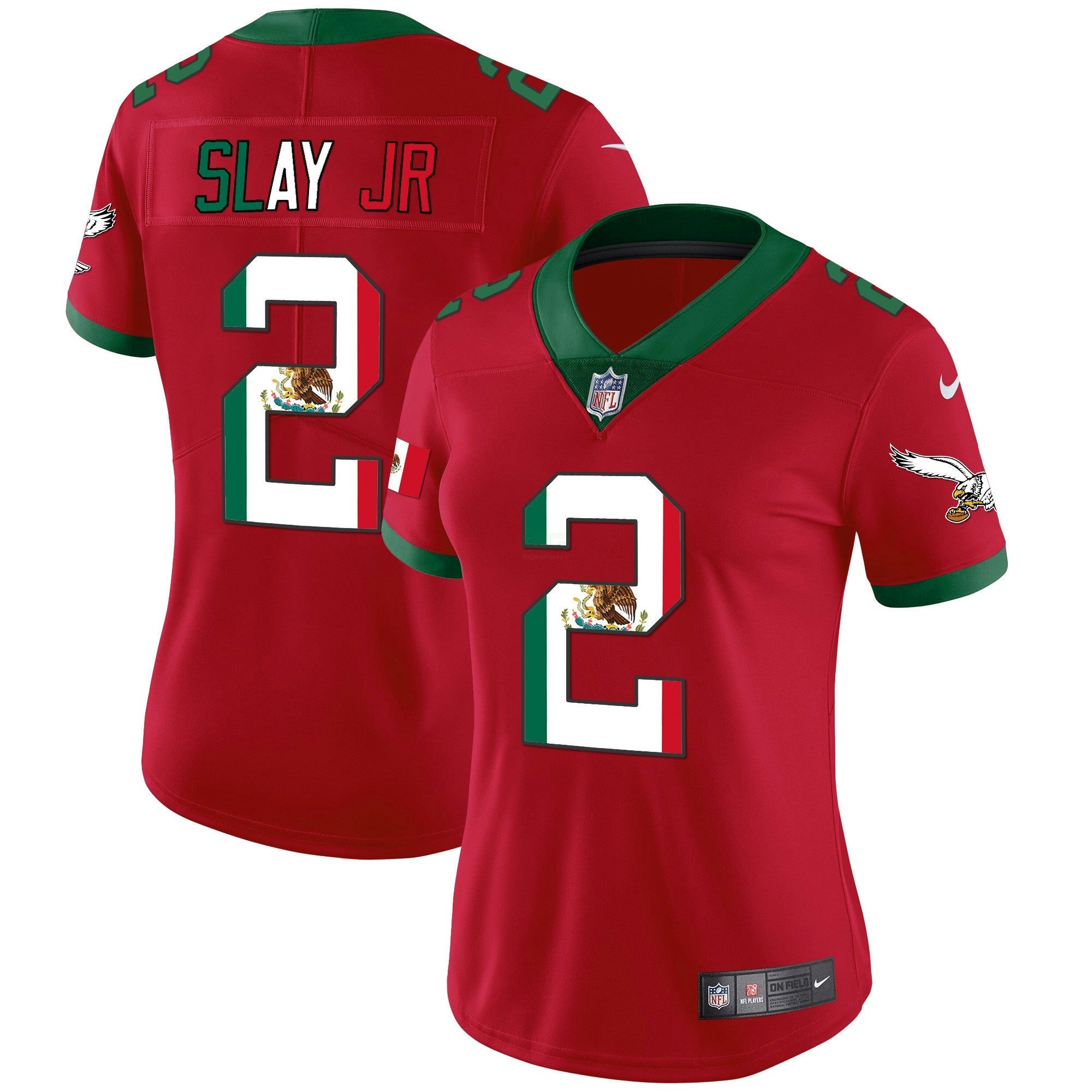Camisa NFL Women’s Mexico Gold & Kelly Vapor Jersey