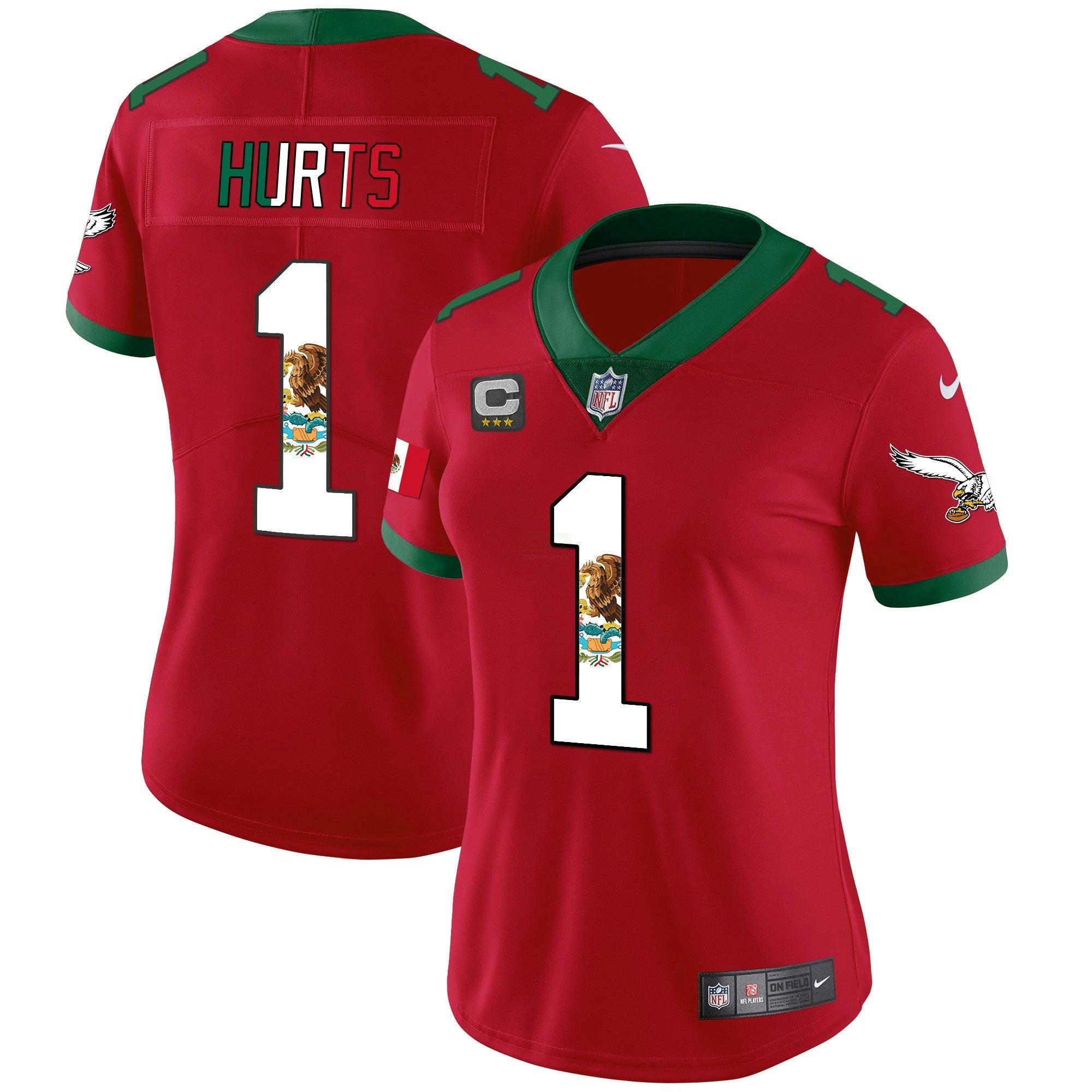 Camisa NFL Women’s Mexico Gold & Kelly Vapor Jersey
