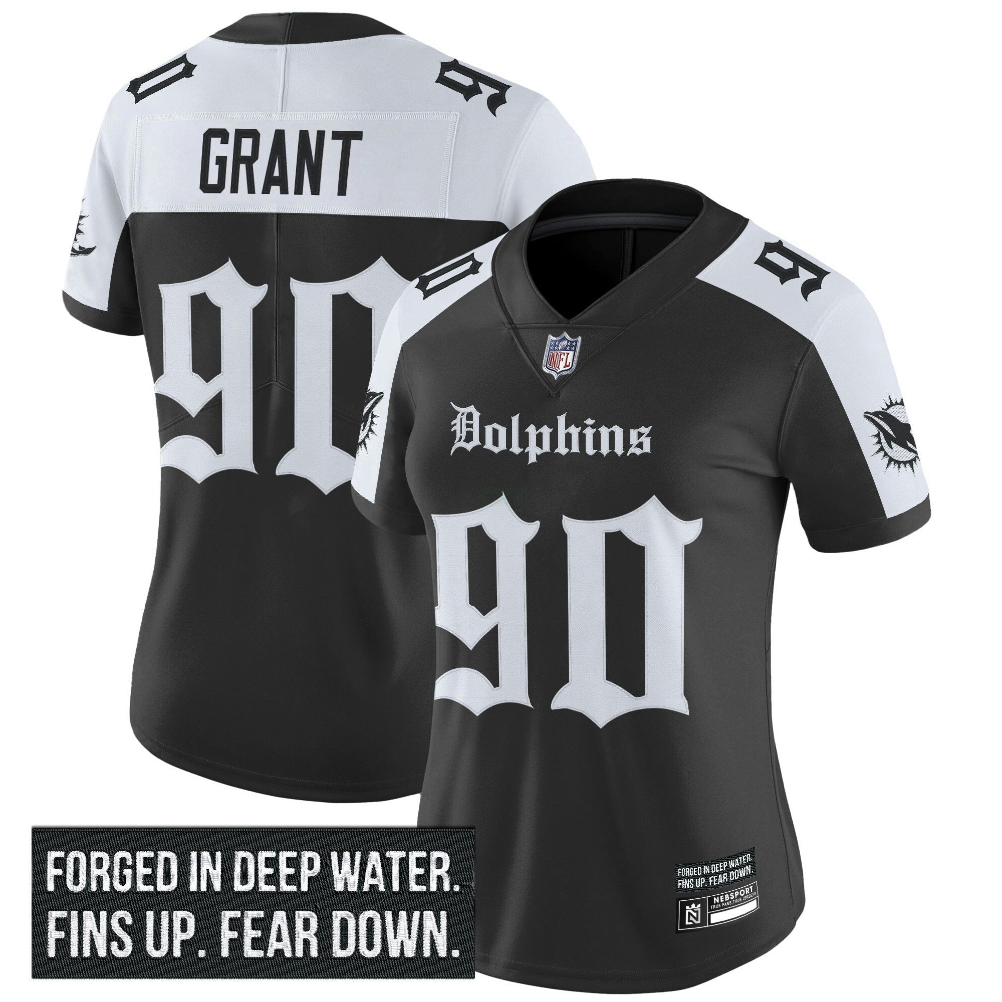 Camisa NFL Women’s Miami ‘Gothic Deep Water Edition’ Vapor Limited Jersey