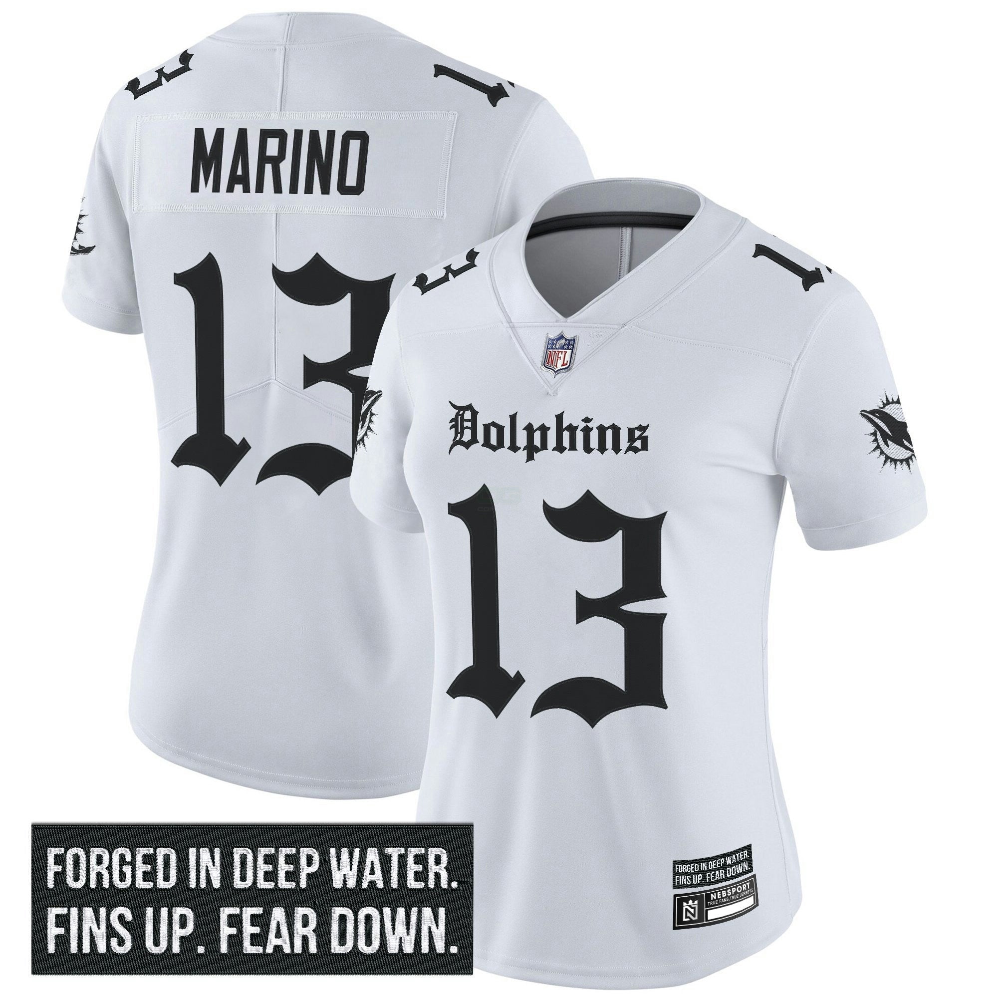 Camisa NFL Women’s Miami ‘Gothic Deep Water Edition’ Vapor Limited Jersey