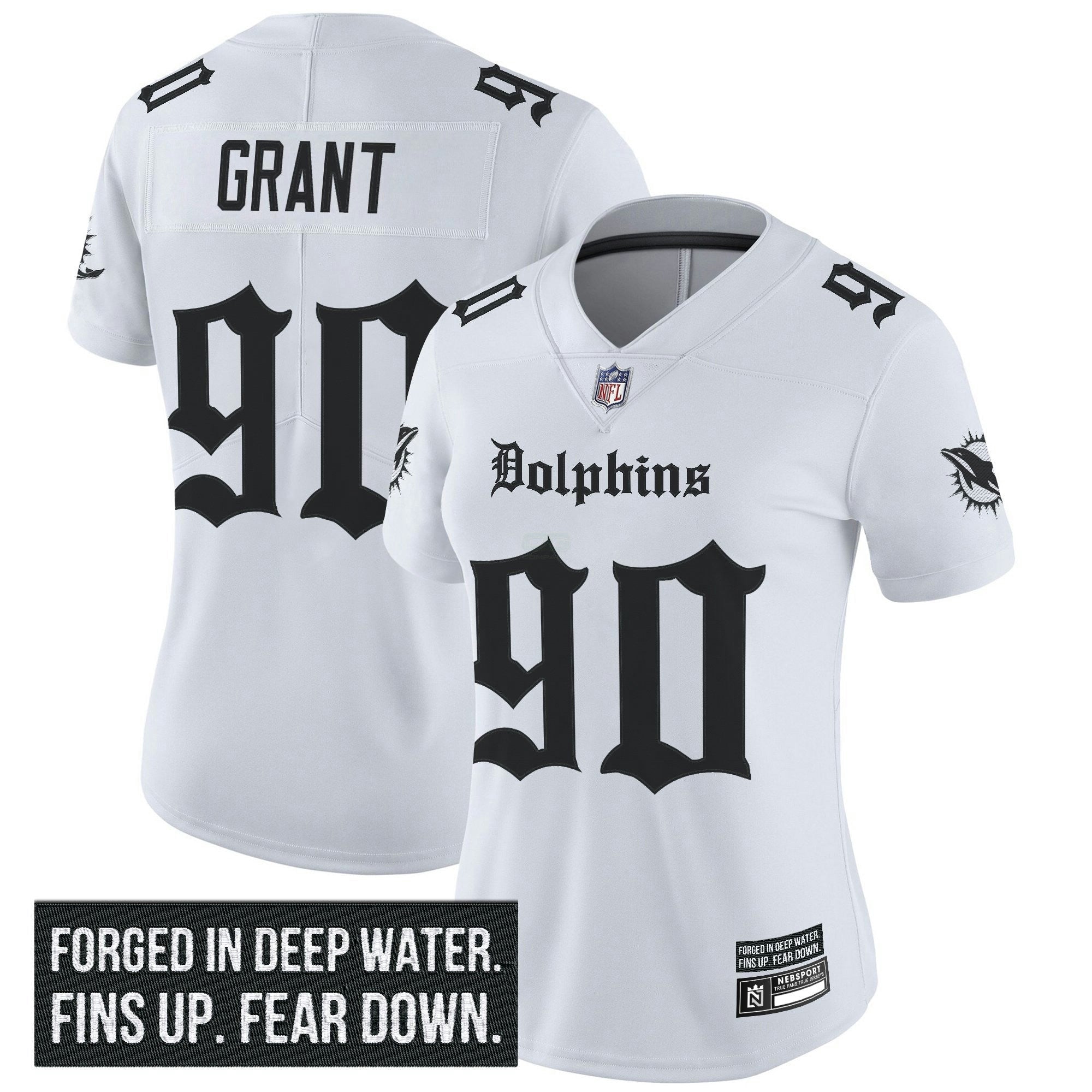 Camisa NFL Women’s Miami ‘Gothic Deep Water Edition’ Vapor Limited Jersey