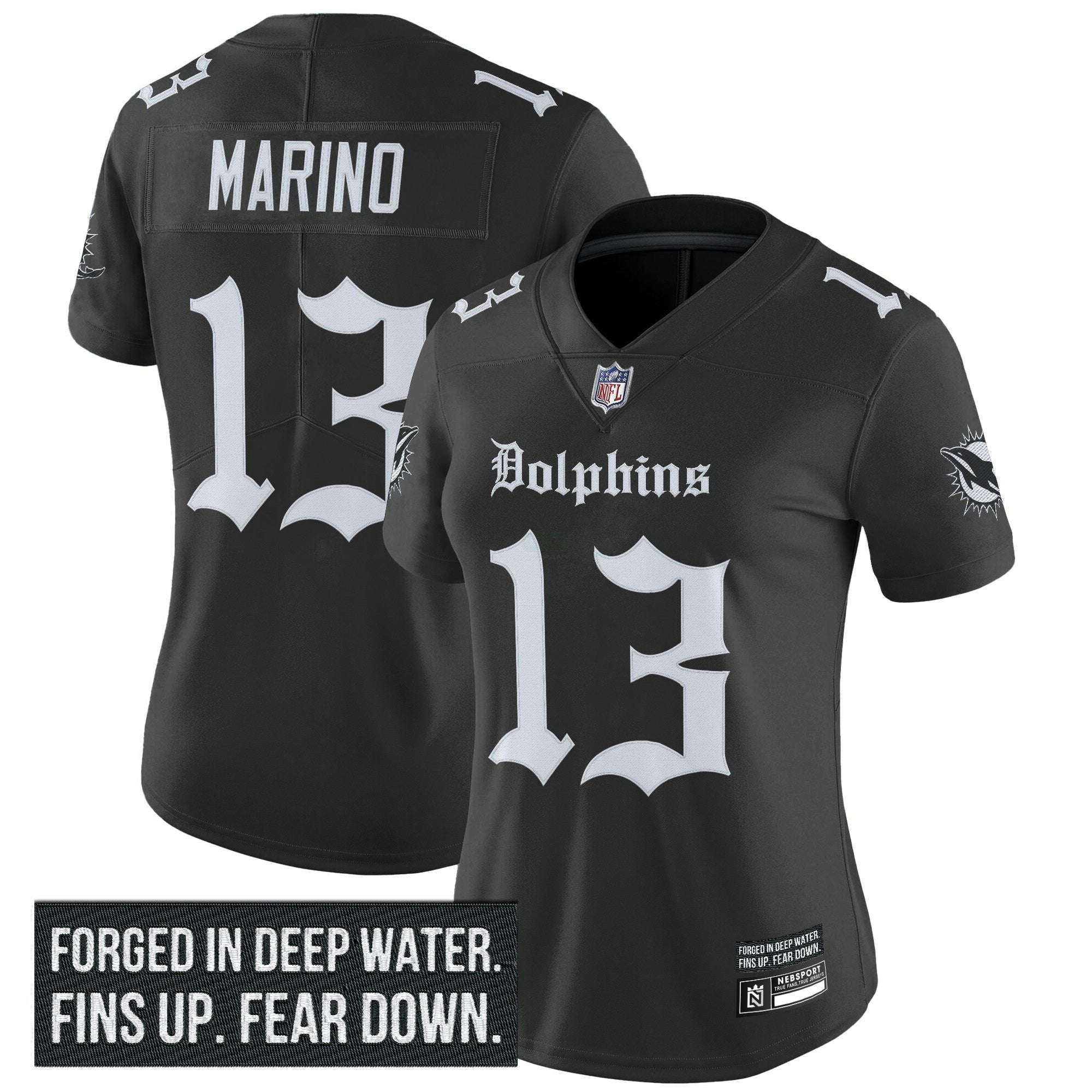 Camisa NFL Women’s Miami ‘Gothic Deep Water Edition’ Vapor Limited Jersey