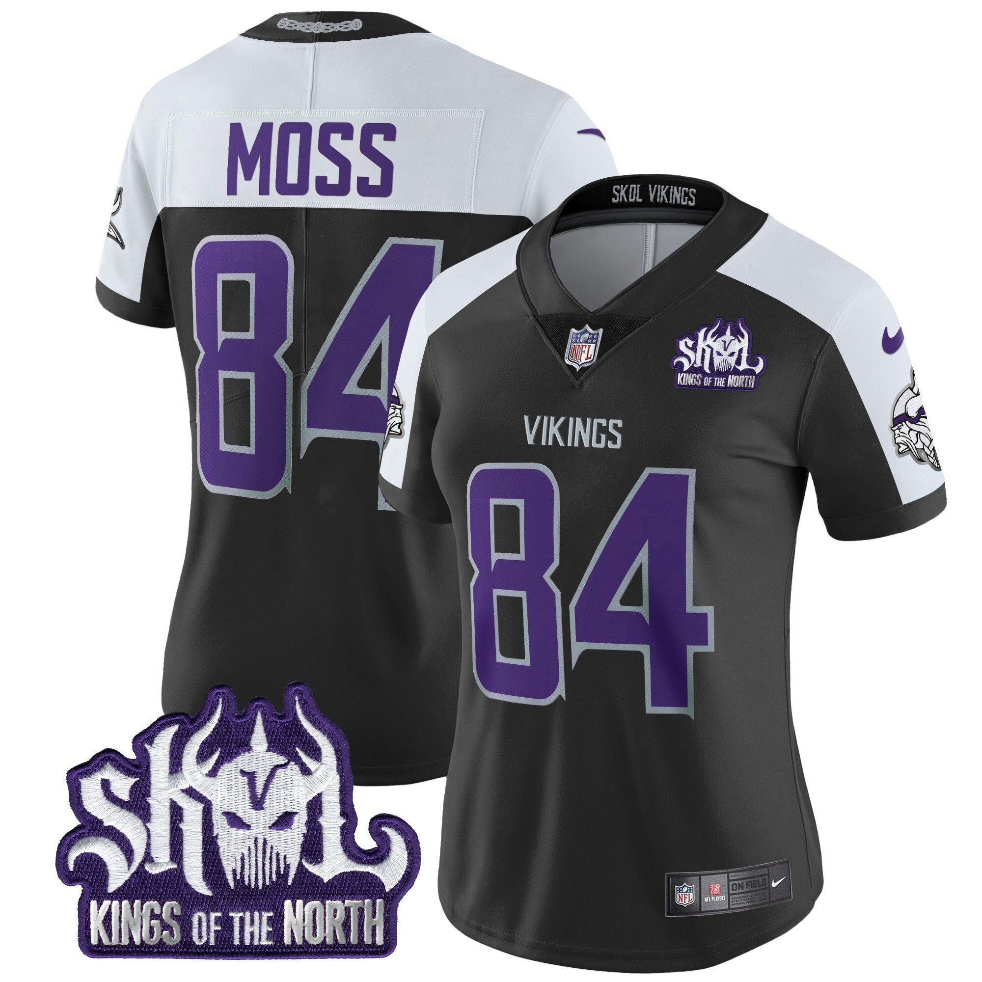 Camisa NFL Women’s Minnesota 2024 Winter Warrior Skol Patch Vapor Limited Jersey