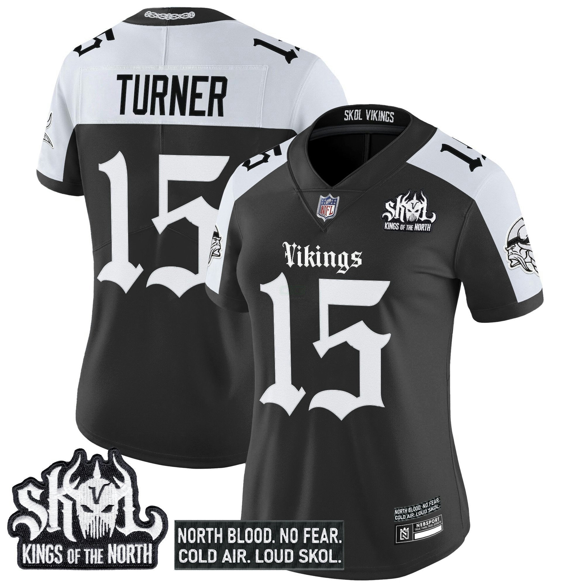 Camisa NFL Women’s Minnesota ‘Gothic Norseblood Edition’ Vapor Limited Jersey