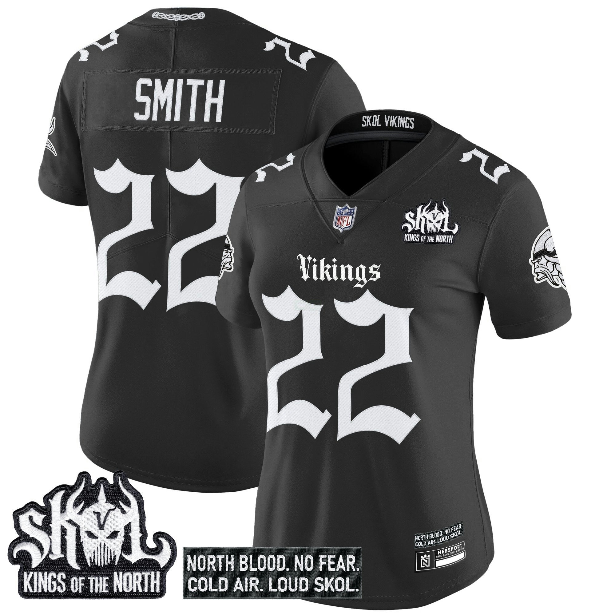 Camisa NFL Women’s Minnesota ‘Gothic Norseblood Edition’ Vapor Limited Jersey