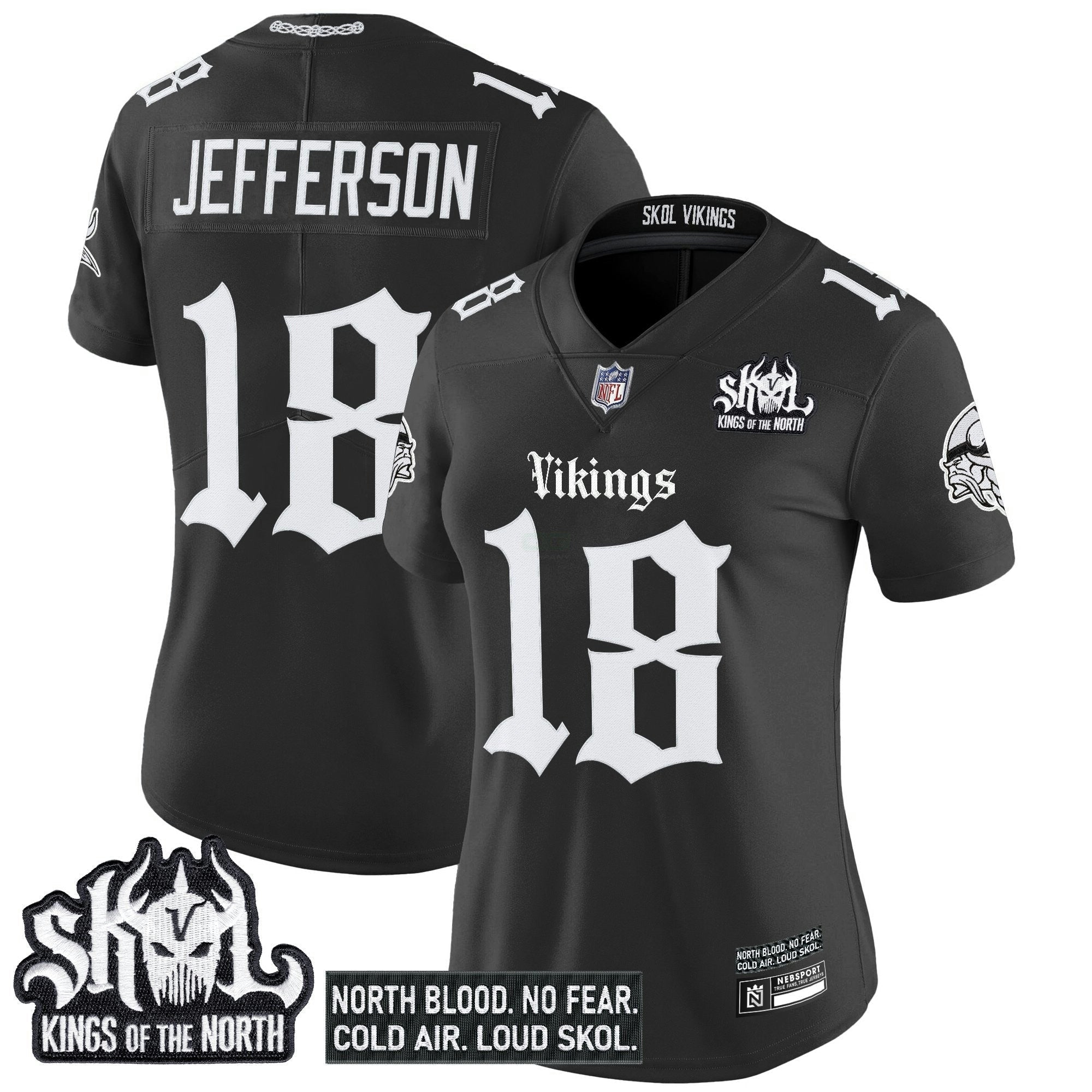 Camisa NFL Women’s Minnesota ‘Gothic Norseblood Edition’ Vapor Limited Jersey