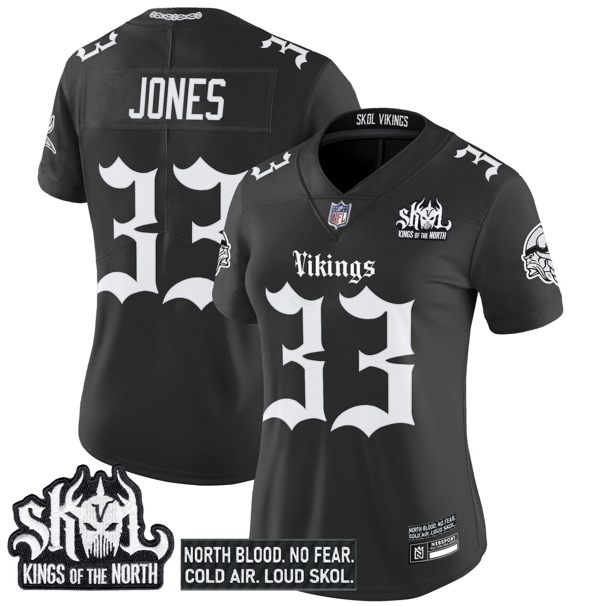 Camisa NFL Women’s Minnesota ‘Gothic Norseblood Edition’ Vapor Limited Jersey