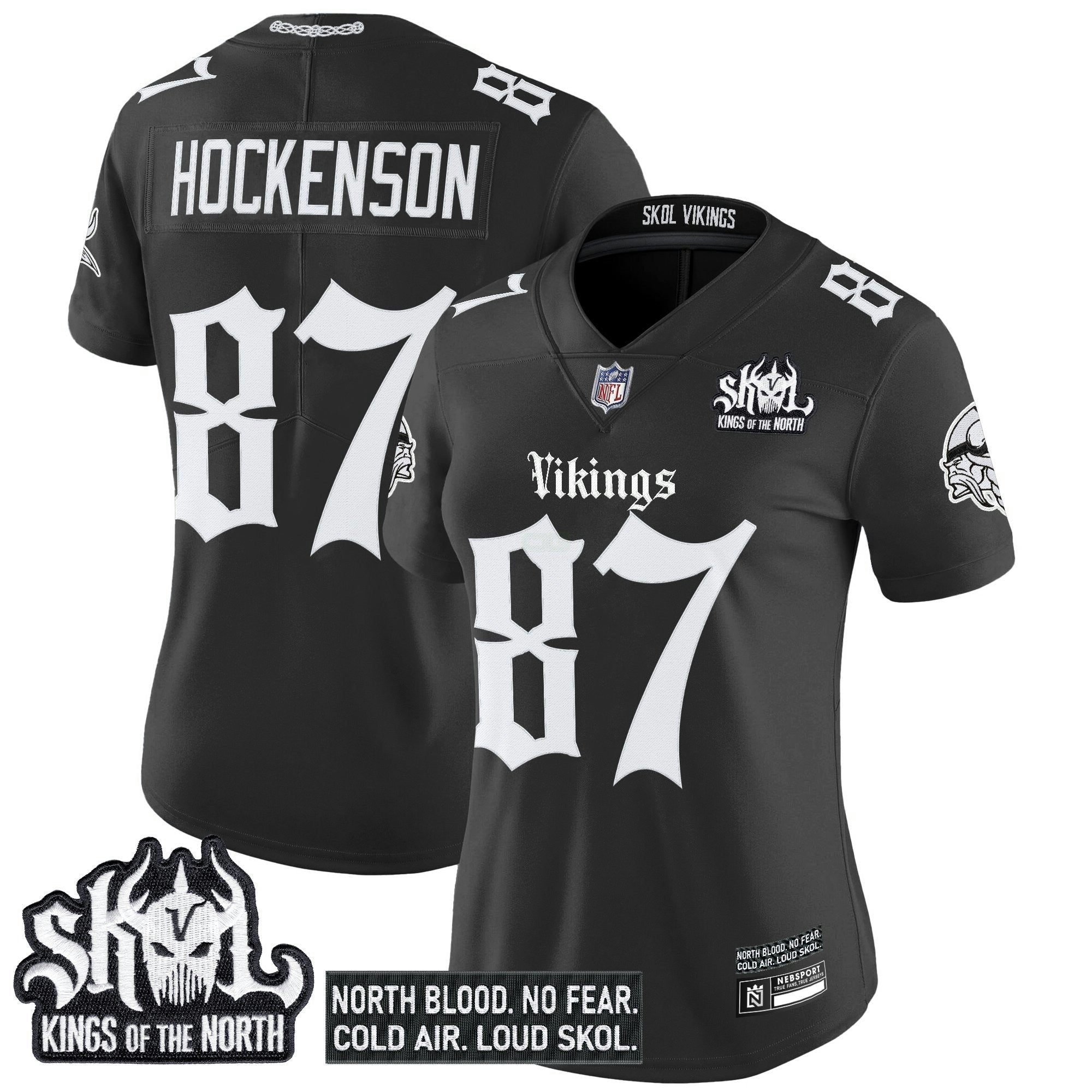 Camisa NFL Women’s Minnesota ‘Gothic Norseblood Edition’ Vapor Limited Jersey