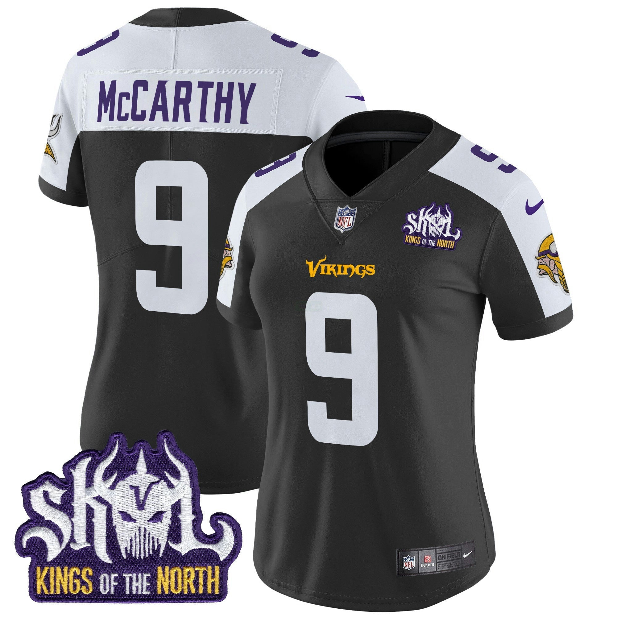 Camisa NFL Women’s Minnesota Kings Of The North Patch Vapor Limited Jersey