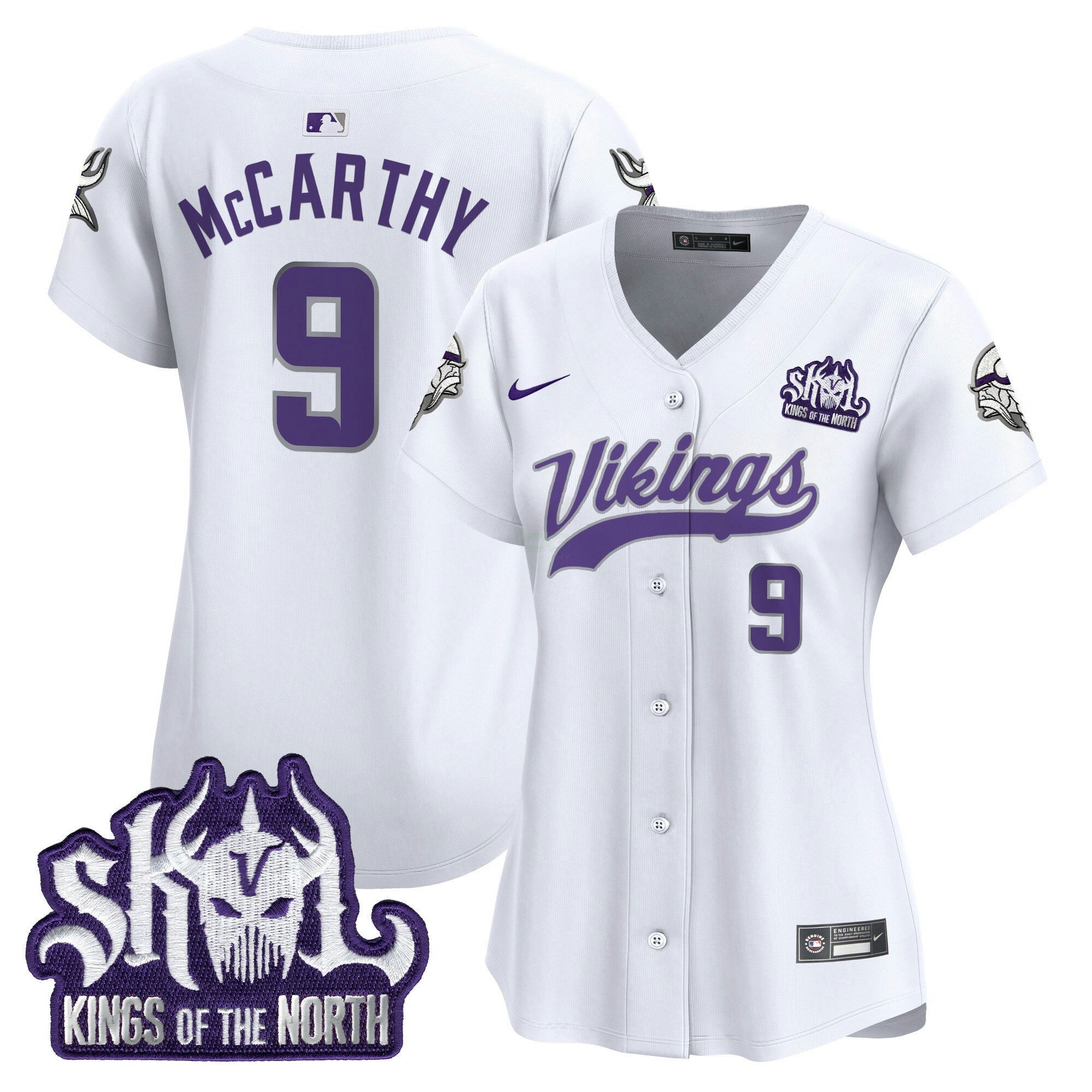 Camisa NFL Women’s Minnesota Kings Of The North Patch Vapor Premier Limited Jersey