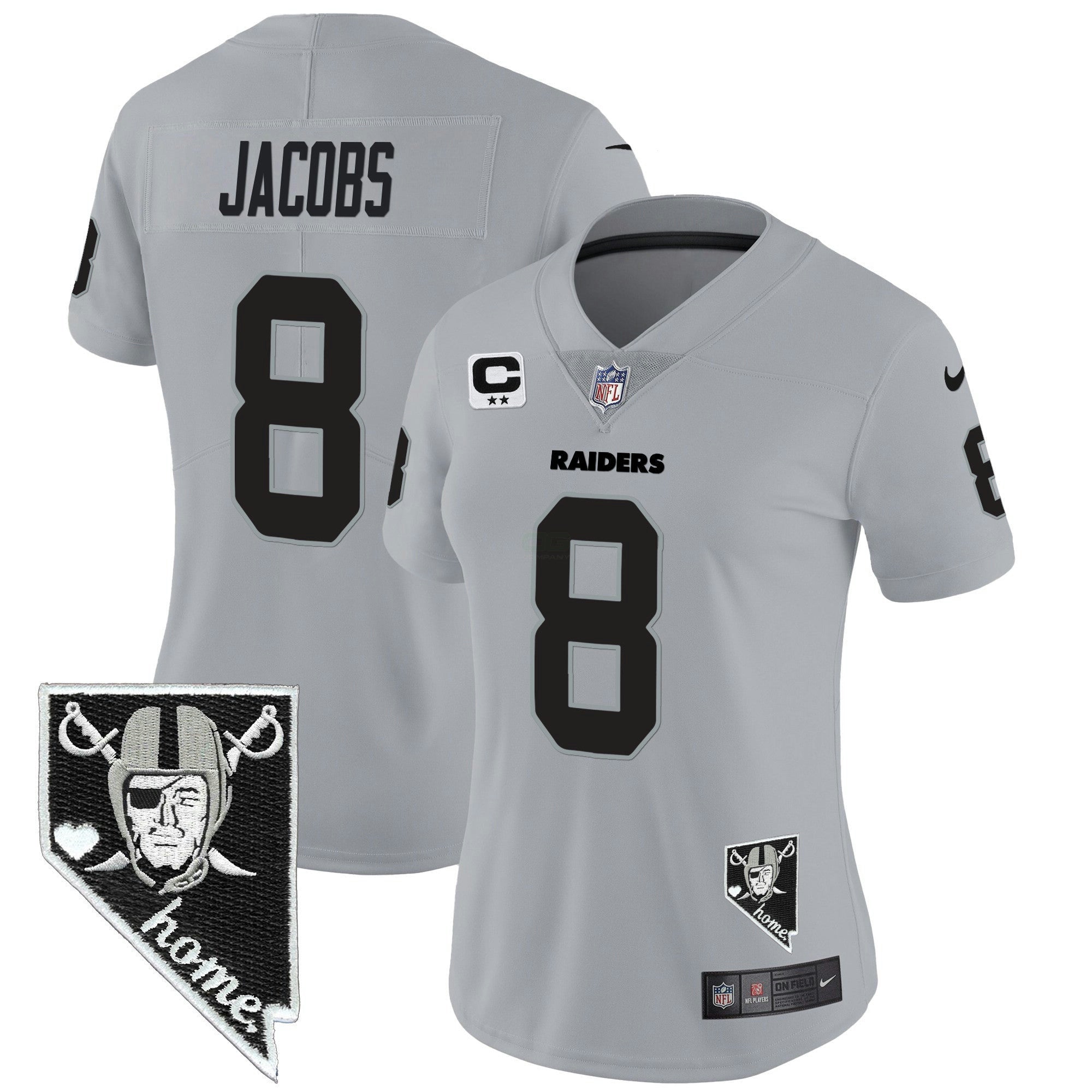Camisa NFL Women’s Nevada Home Patch Vapor Jersey