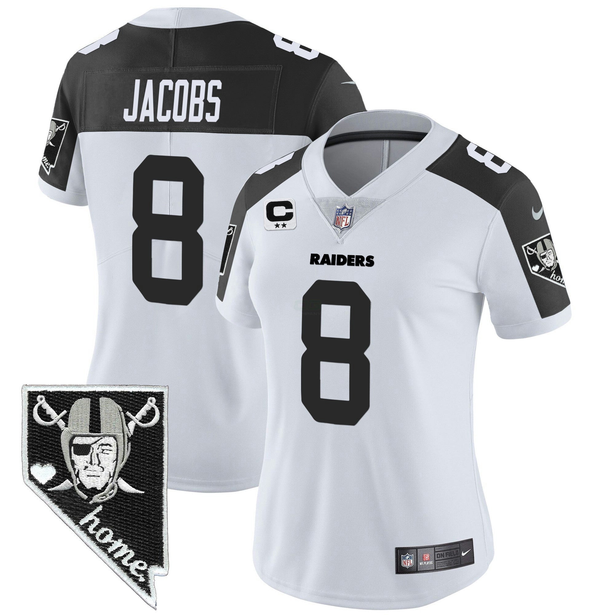 Camisa NFL Women’s Nevada Home Patch Vapor Jersey