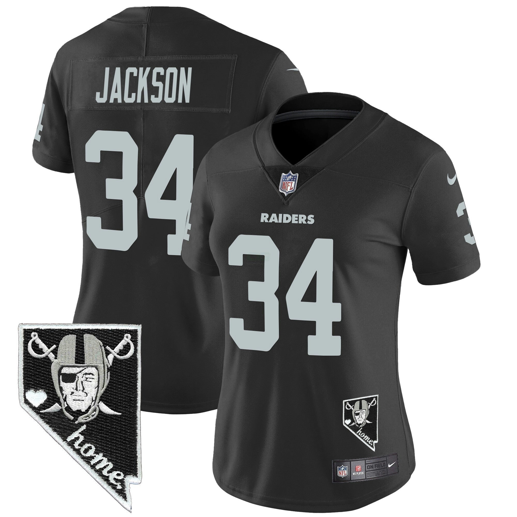 Camisa NFL Women’s Nevada Home Patch Vapor Jersey