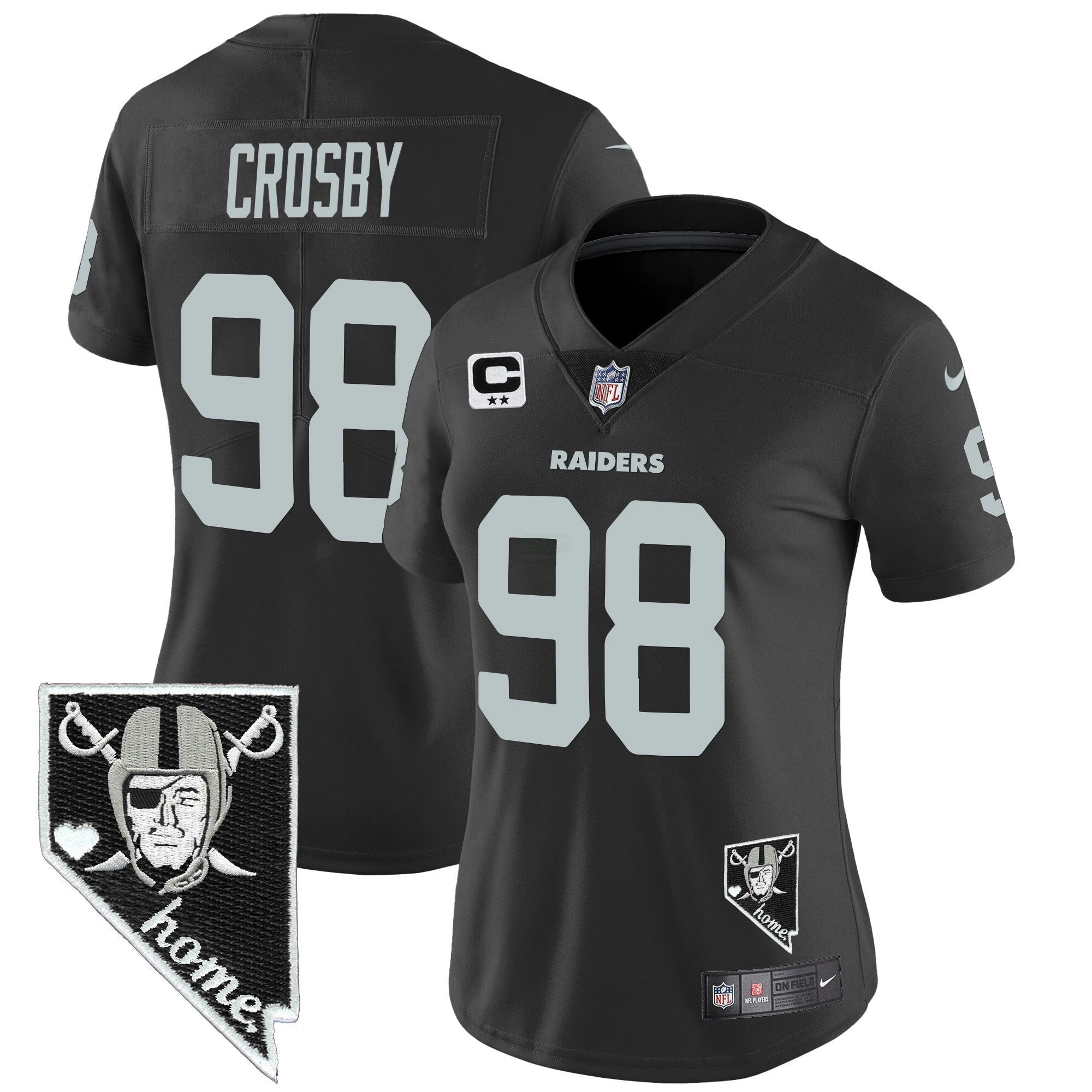 Camisa NFL Women’s Nevada Home Patch Vapor Jersey