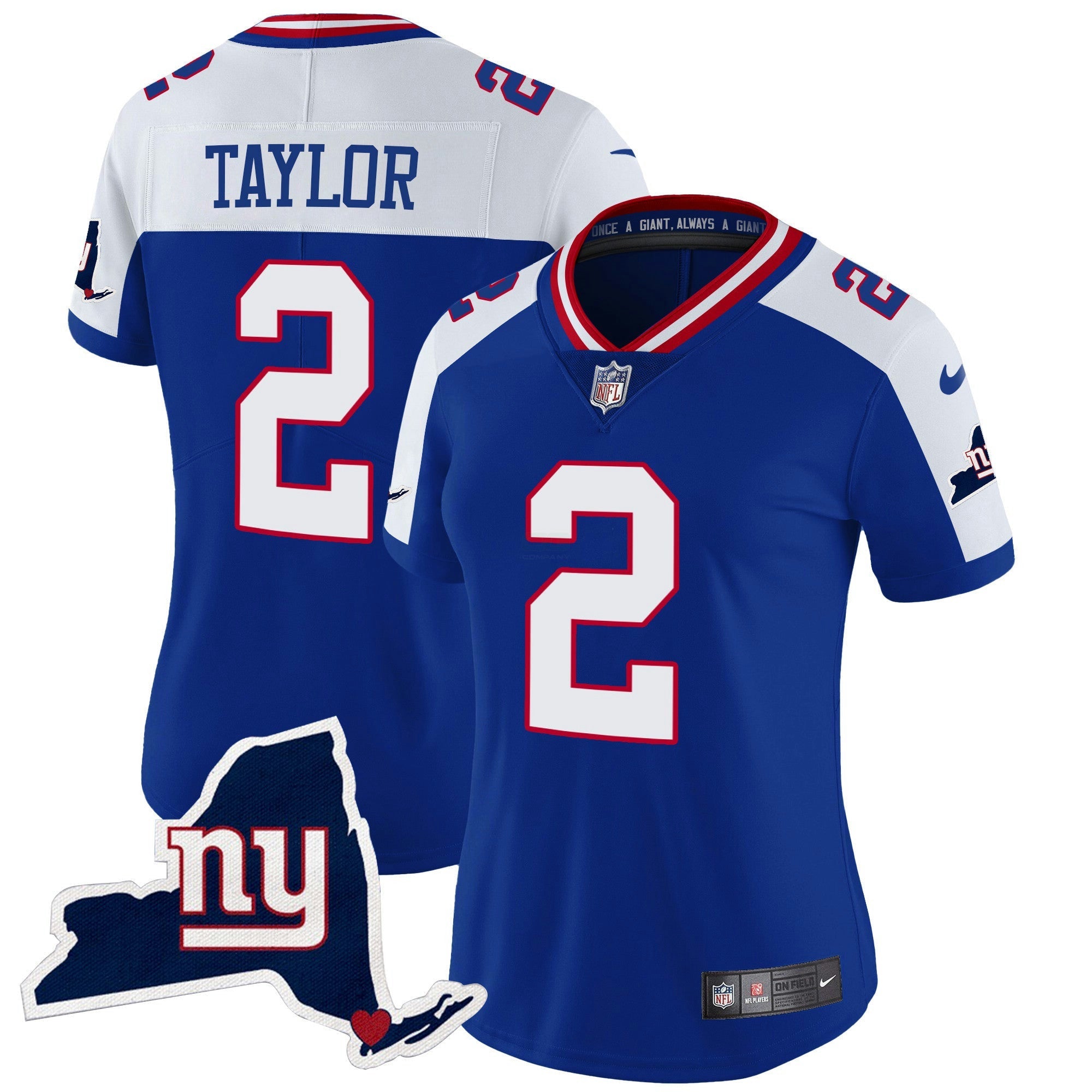 Camisa NFL Women’s New York State Map Patch Limited Jersey V2