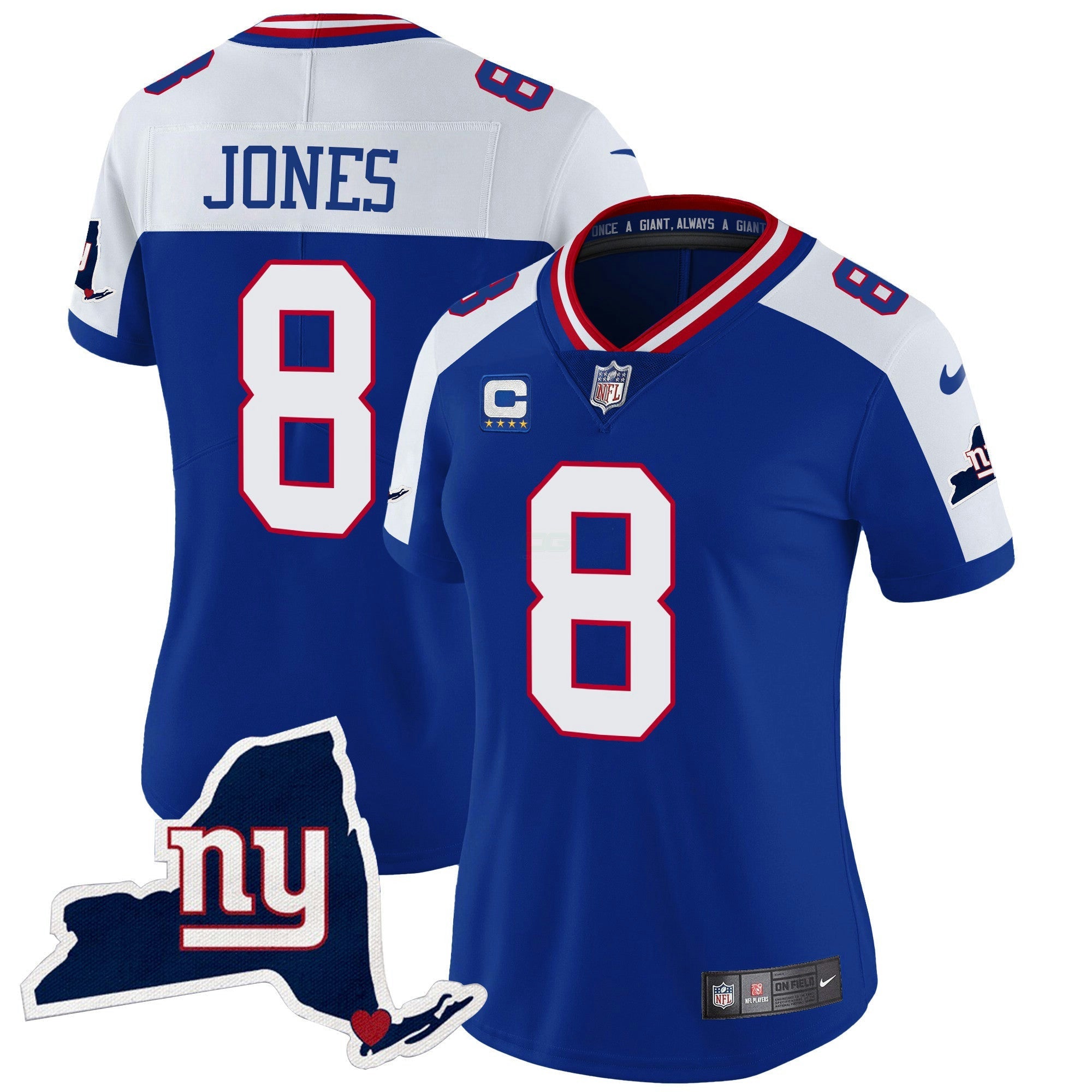 Camisa NFL Women’s New York State Map Patch Limited Jersey V2