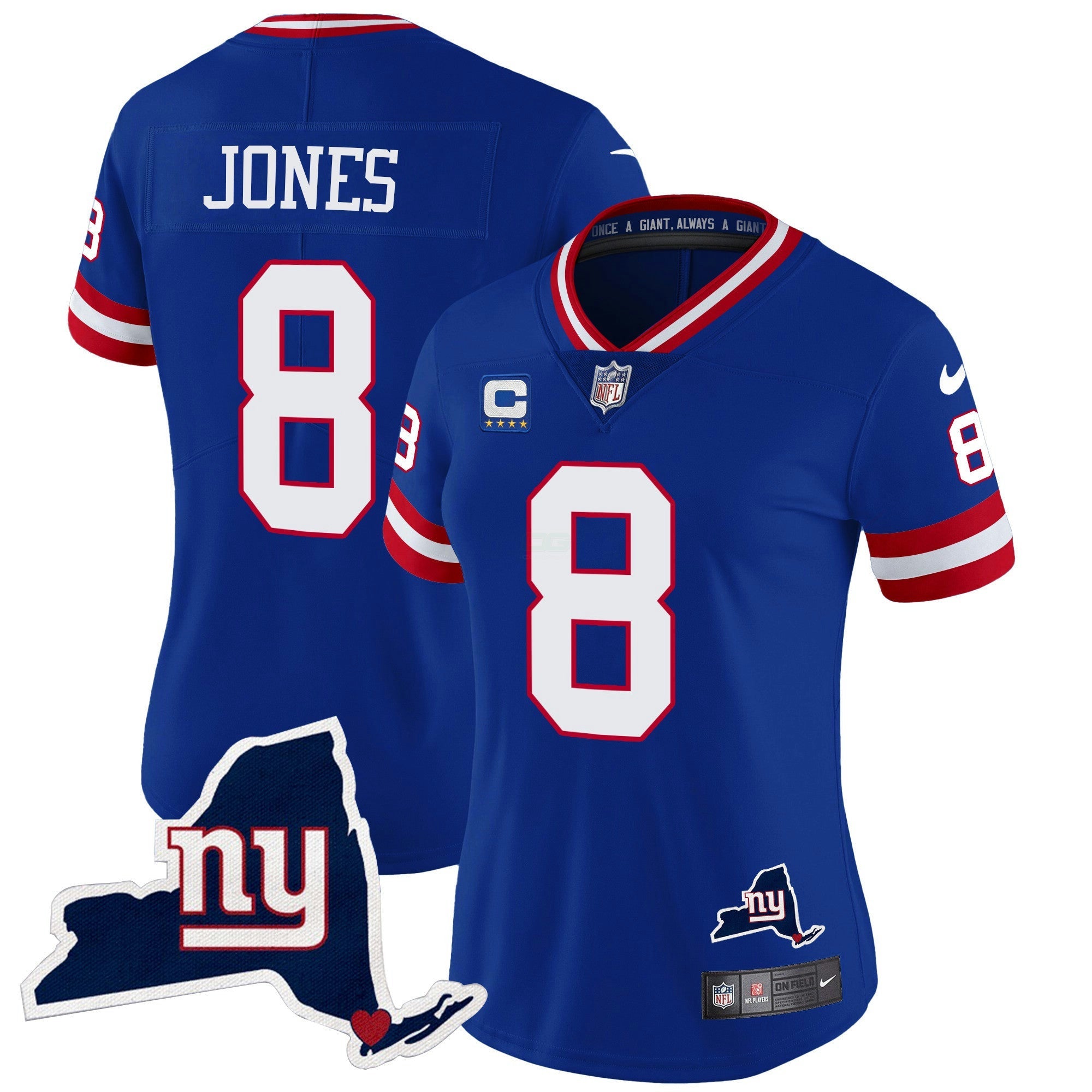 Camisa NFL Women’s New York State Map Patch Limited Jersey V2