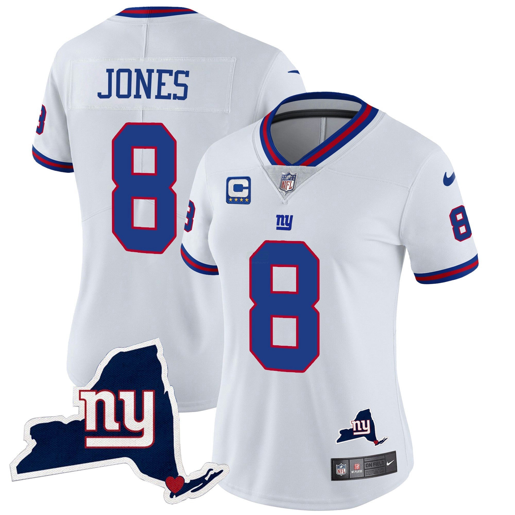Camisa NFL Women’s New York State Map Patch Limited Jersey V2