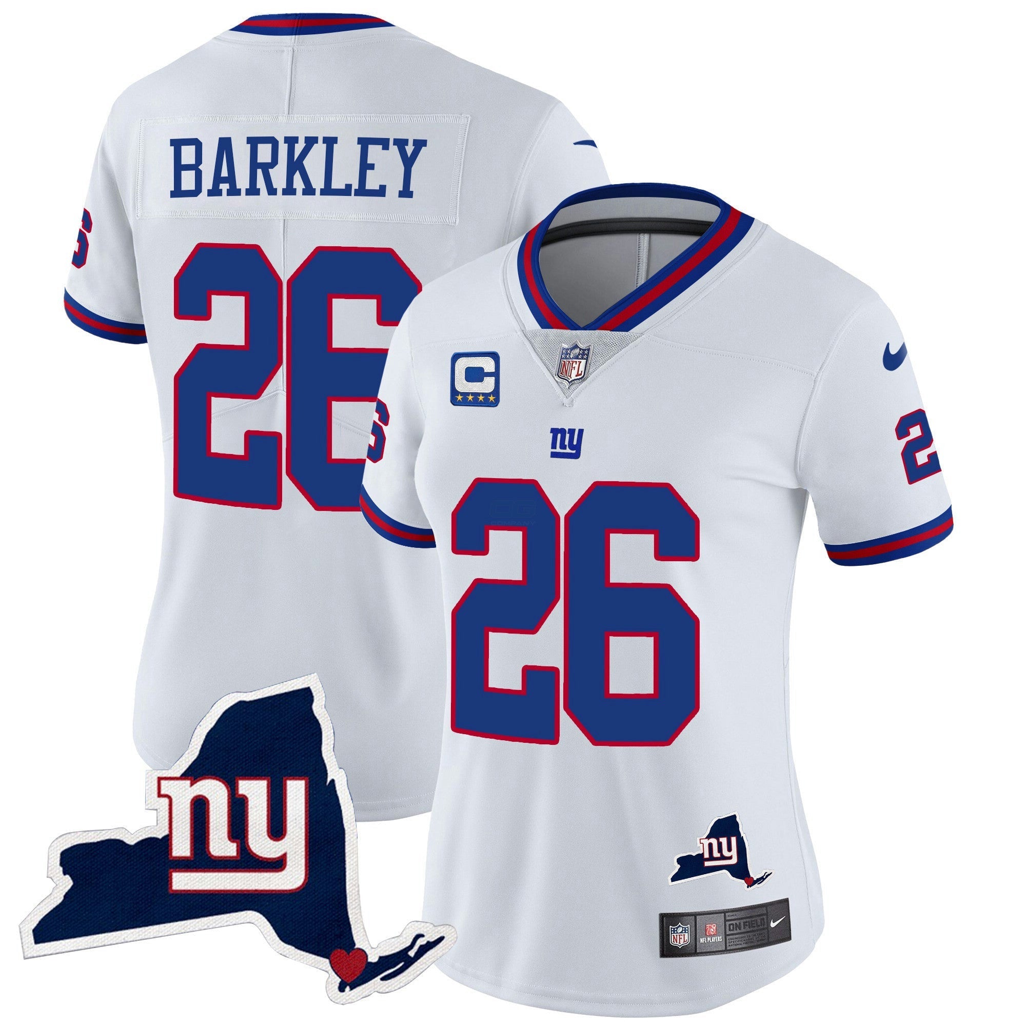Camisa NFL Women’s New York State Map Patch Limited Jersey V2