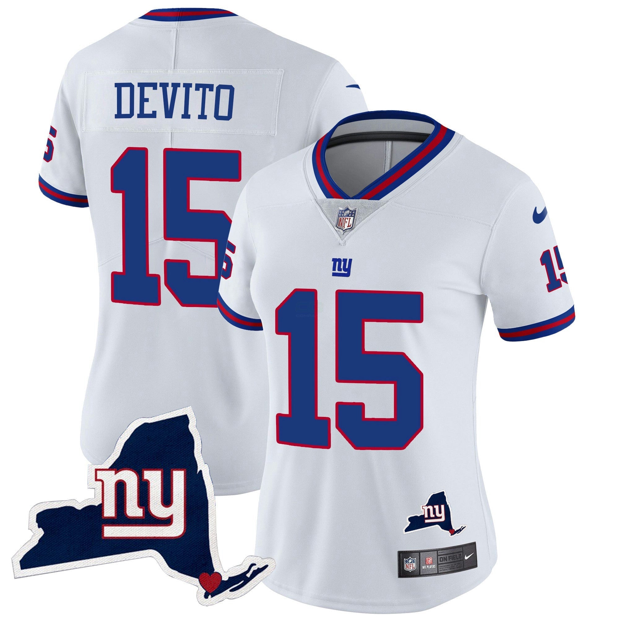 Camisa NFL Women’s New York State Map Patch Limited Jersey V2