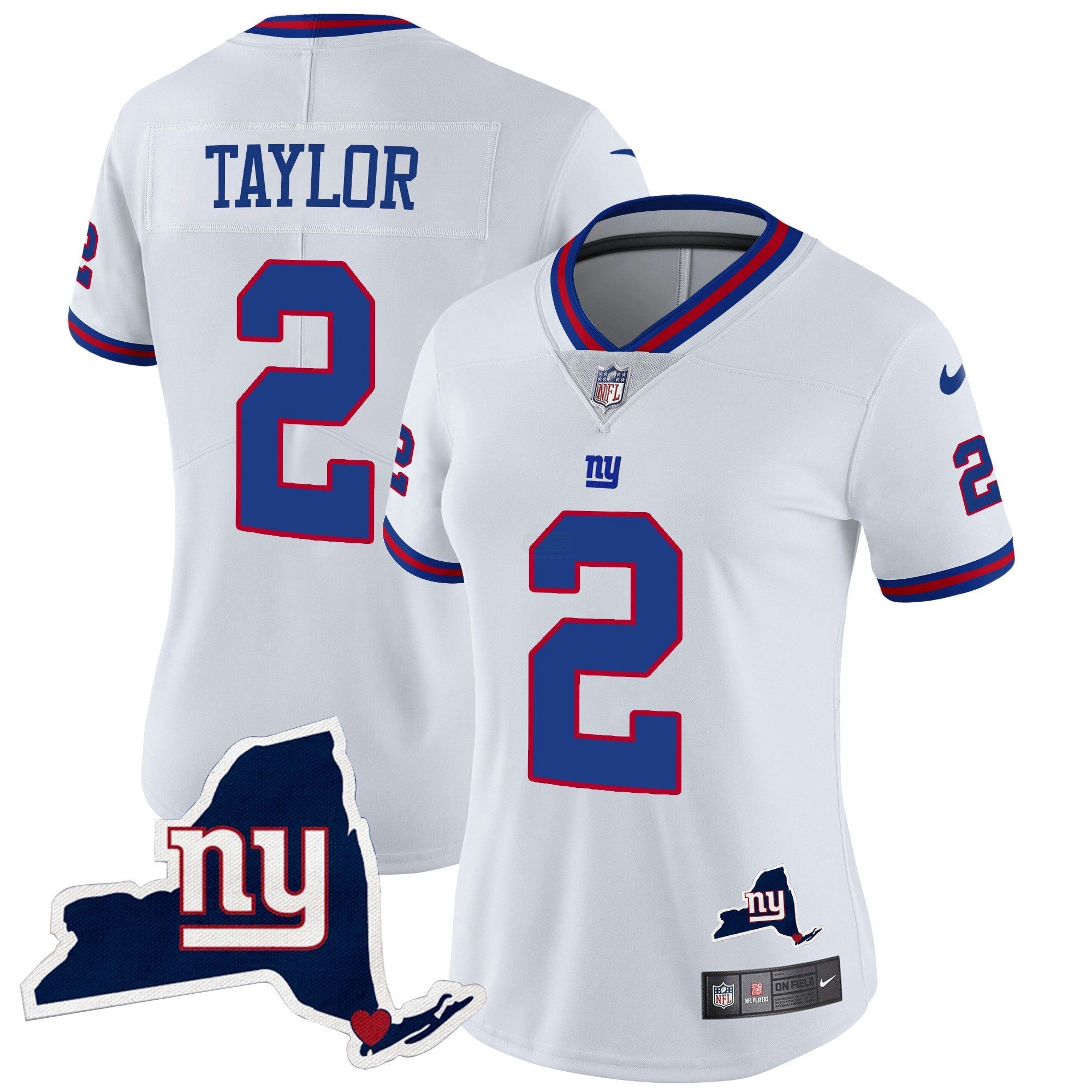 Camisa NFL Women’s New York State Map Patch Limited Jersey V2