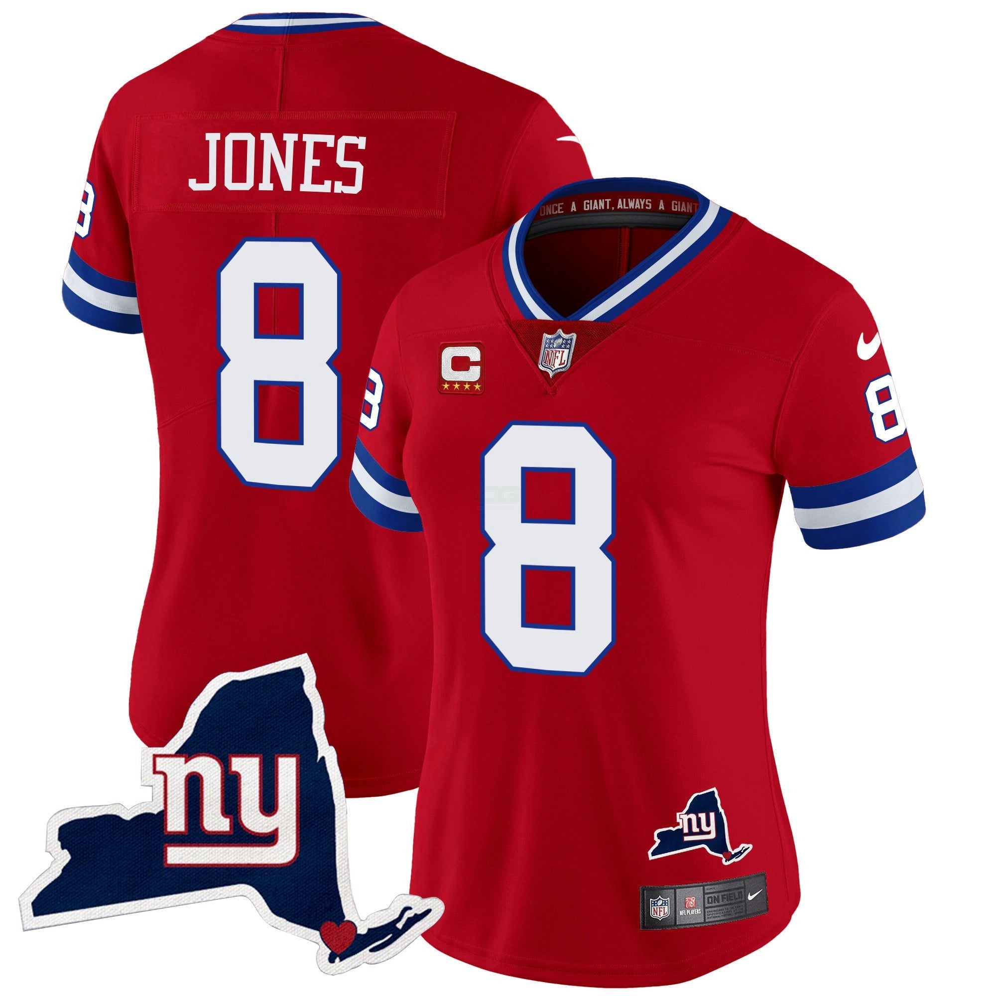 Camisa NFL Women’s New York State Map Patch Limited Jersey V2