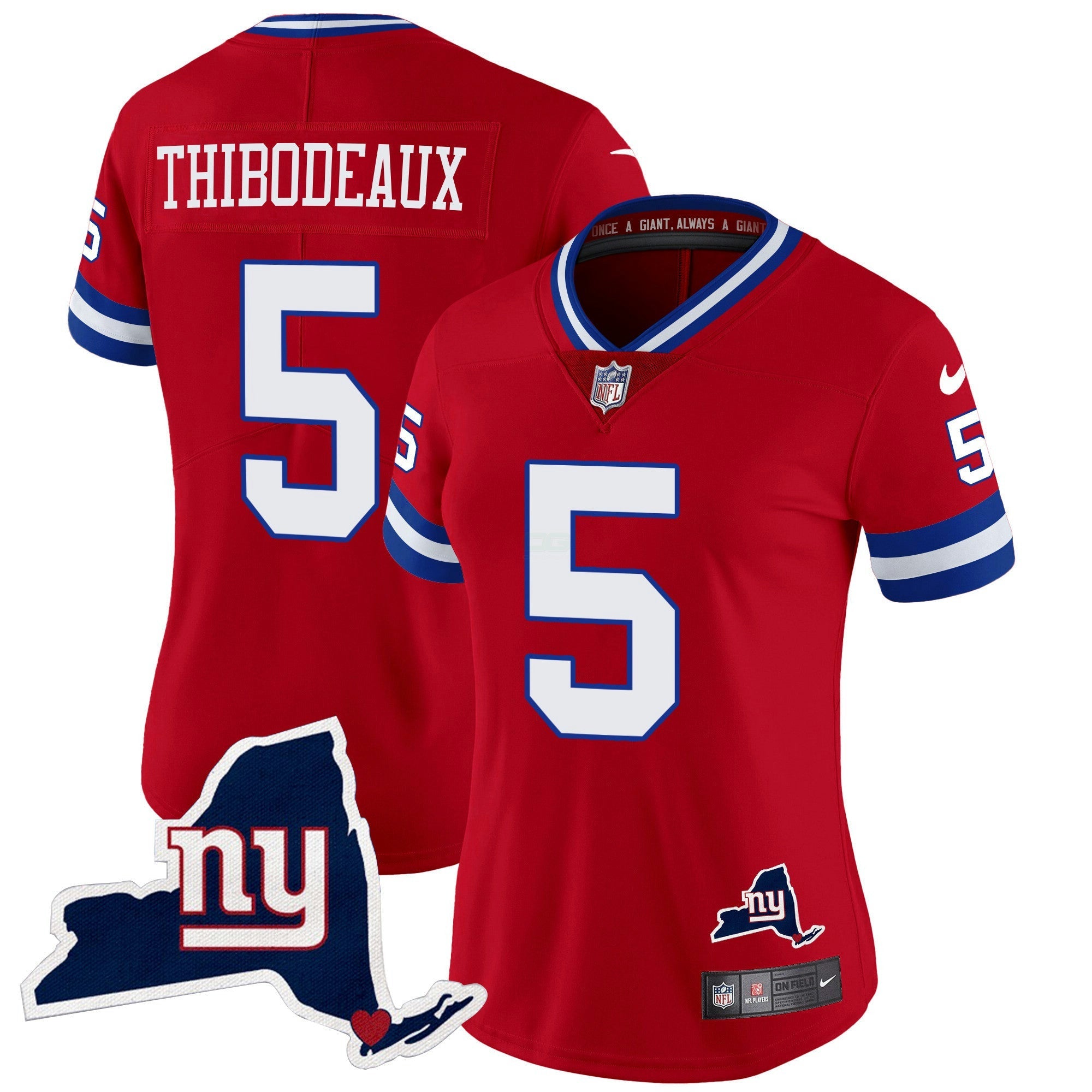 Camisa NFL Women’s New York State Map Patch Limited Jersey V2
