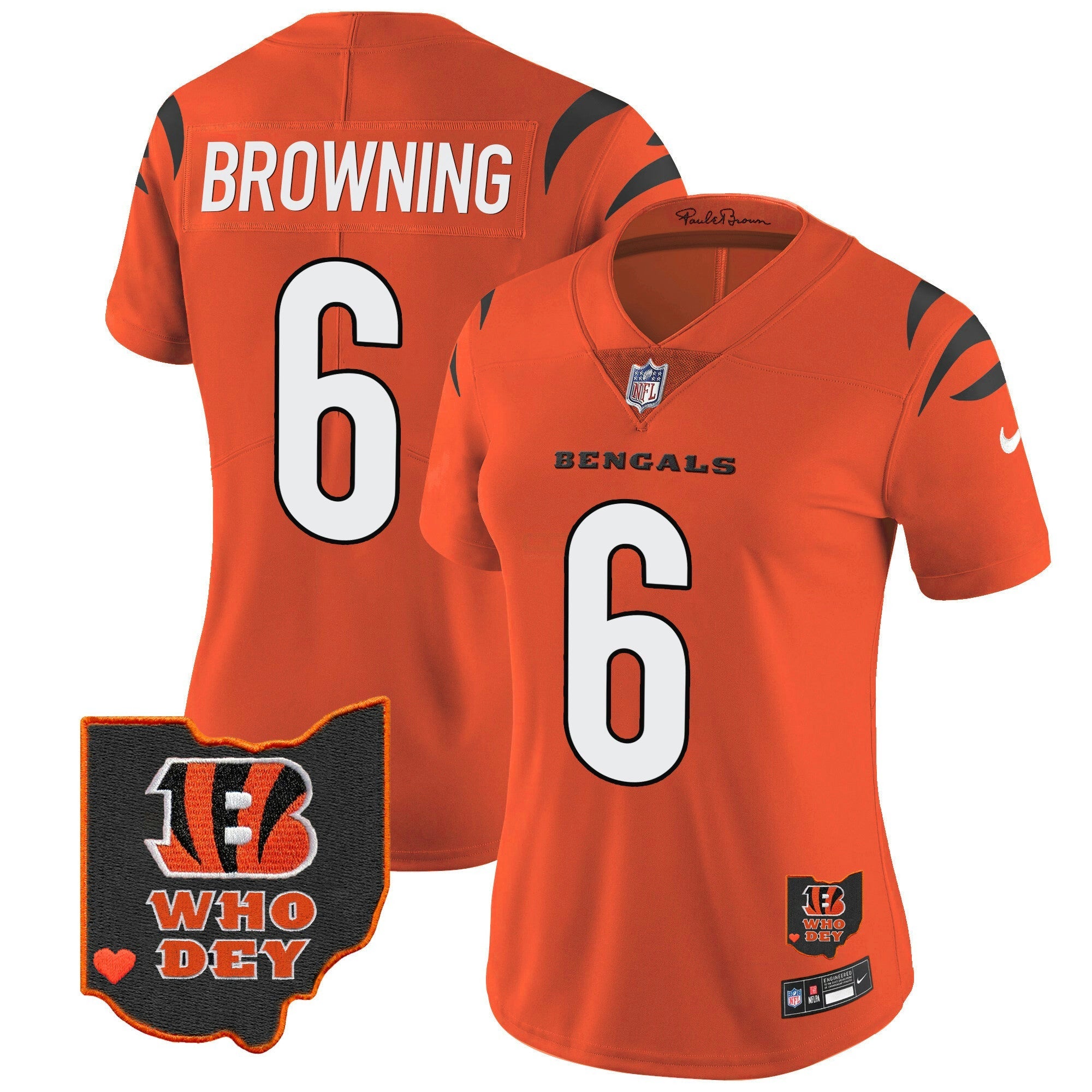 Camisa NFL Women’s Ohio Patch Vapor Limited Jersey V2
