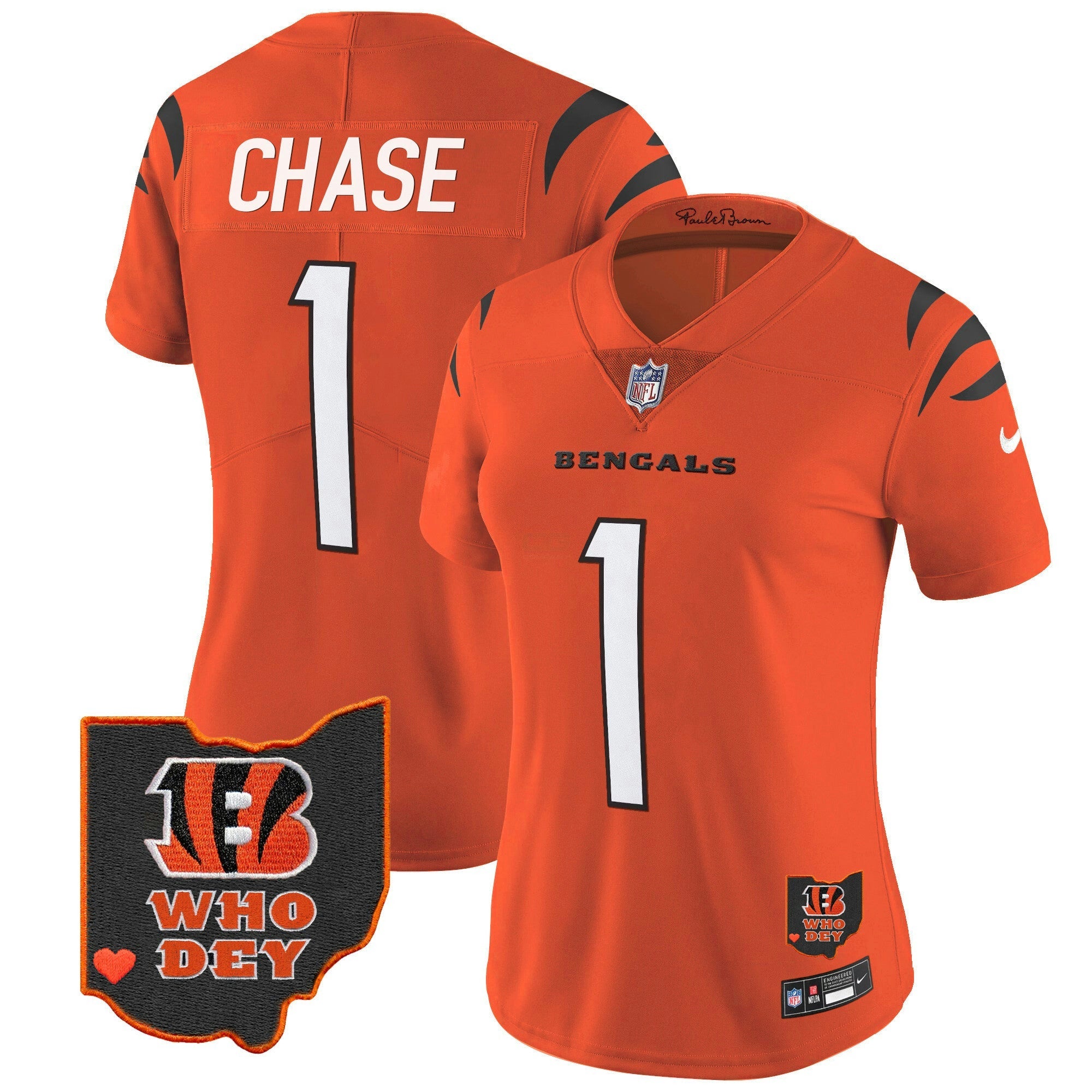 Camisa NFL Women’s Ohio Patch Vapor Limited Jersey V2