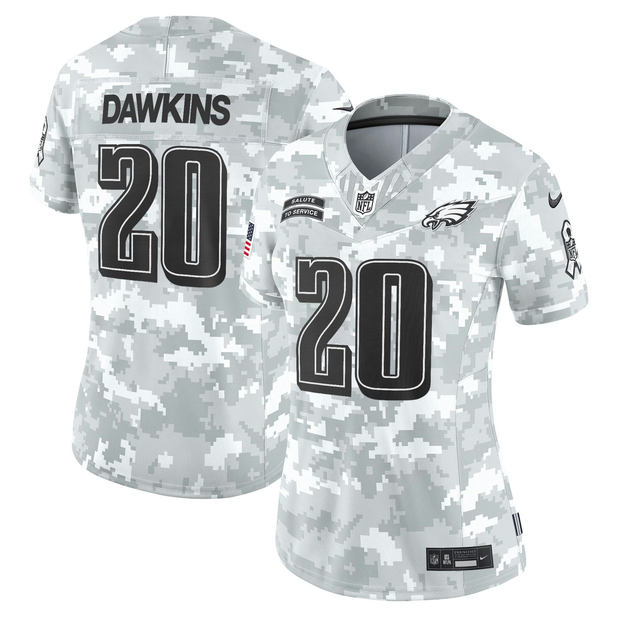Camisa NFL Women’s Philadelphia 2024 Salute to Service Vapor Limited Jersey
