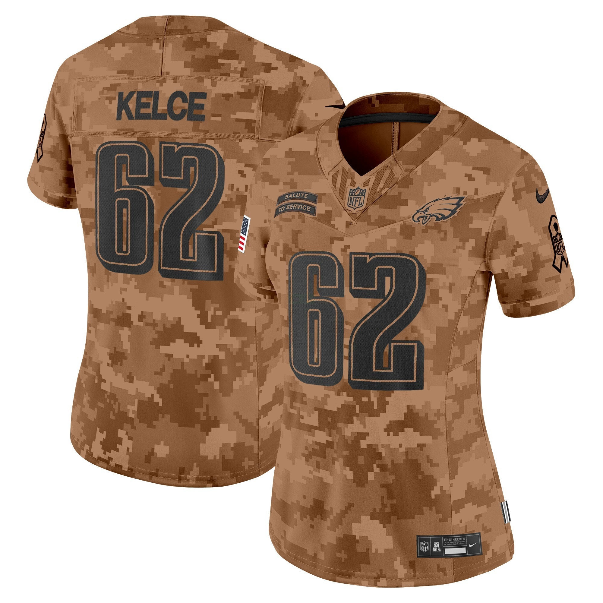 Camisa NFL Women’s Philadelphia 2024 Salute to Service Vapor Limited Jersey