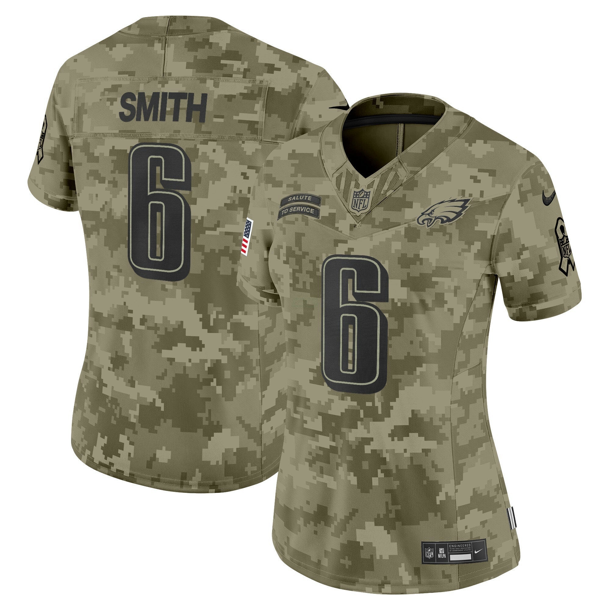 Camisa NFL Women’s Philadelphia 2024 Salute to Service Vapor Limited Jersey